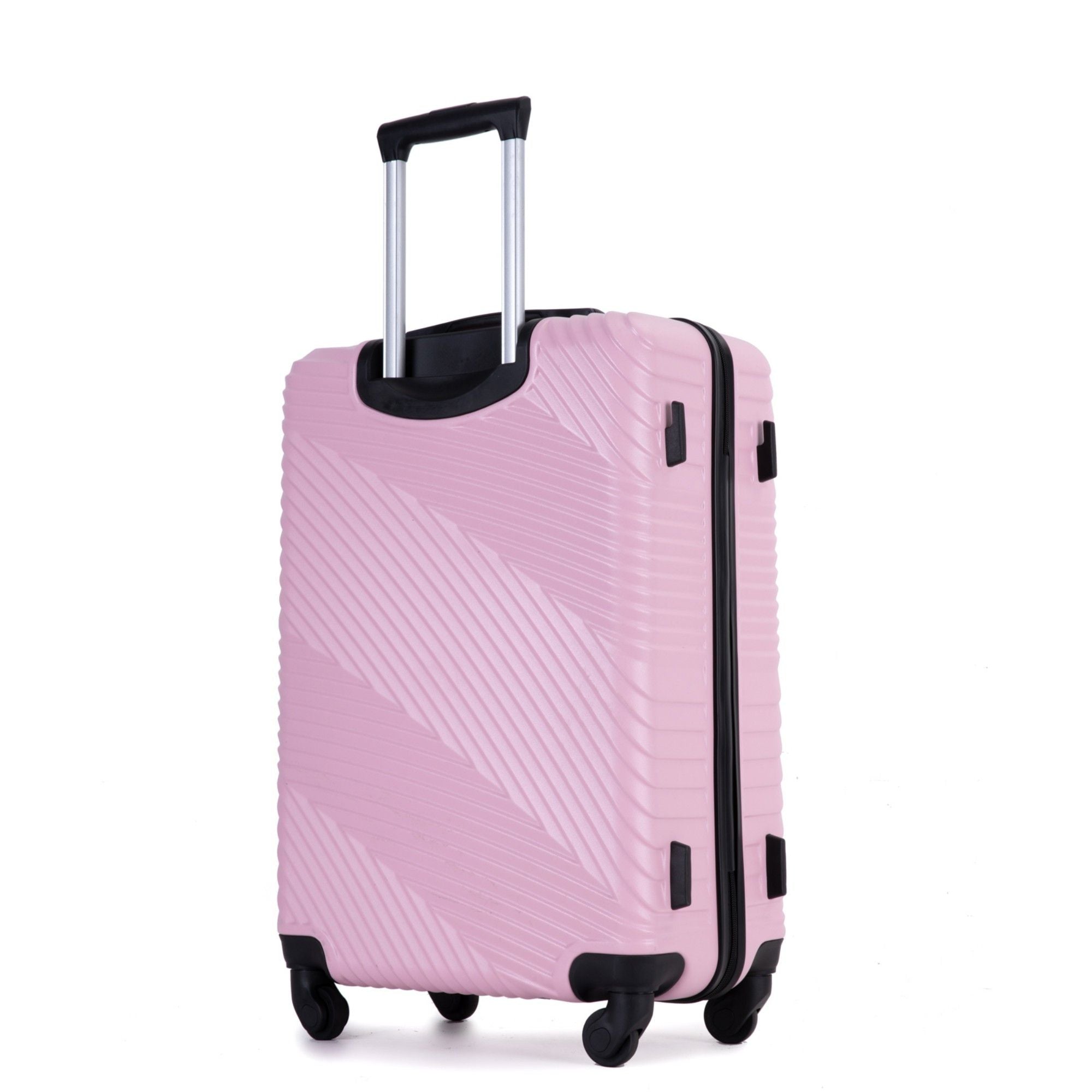 3 Piece Luggage Sets Lightweight Suitcase With Two Hooks, Spinner Wheels,