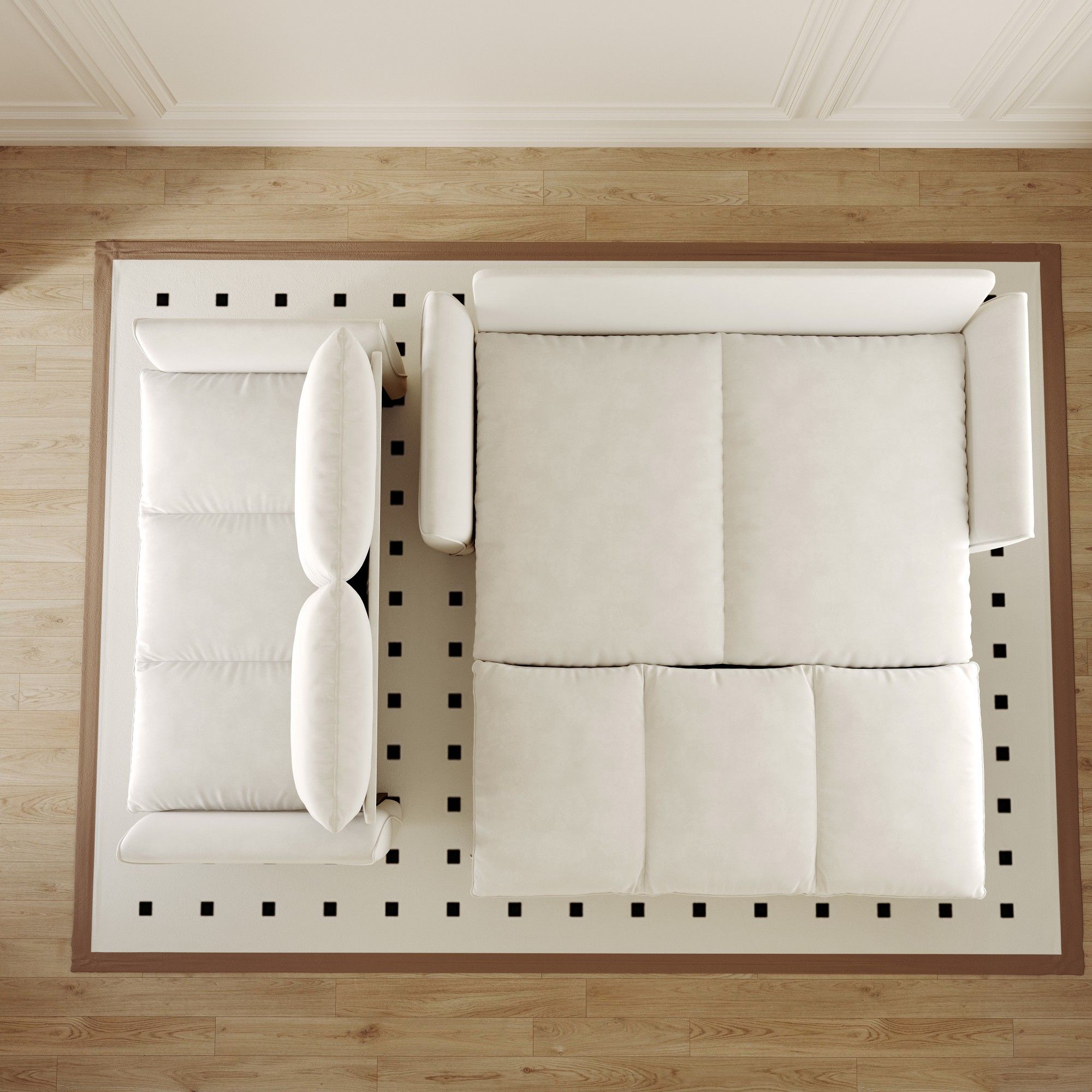 Pull Out Sofa Bed, 3 Seat Convertible Sleeper Sofa With 2 In 1 Pillow And Blanket Set