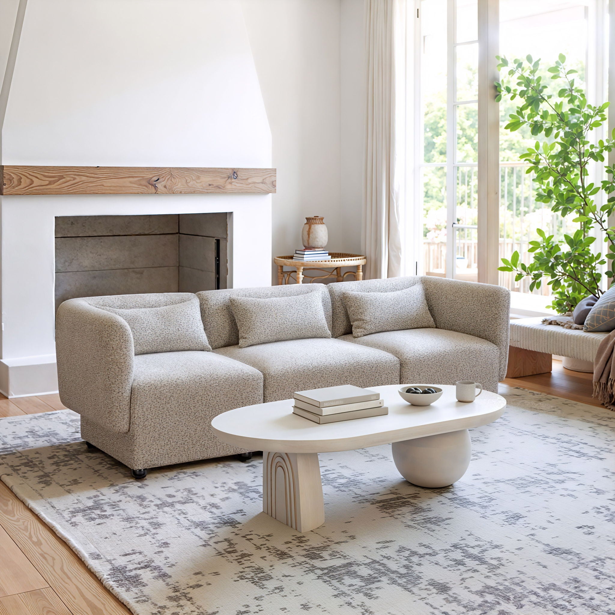 Simu - Corner Chair - Dune Greige