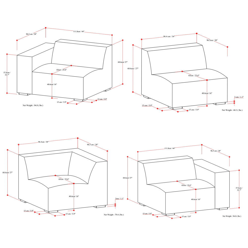 Rex - Handcrafted Sectional Sofa - Best Buy Furniture