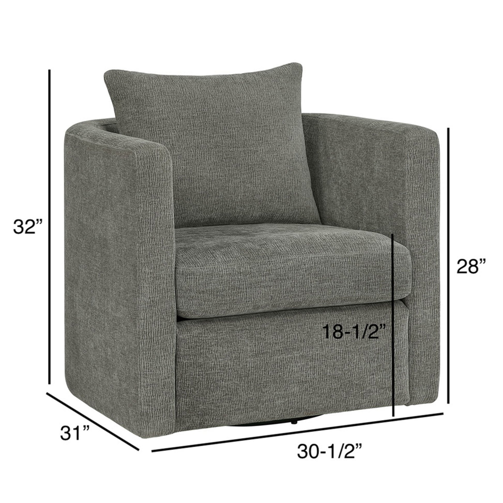 Sutton - Swivel Barrel Chair - Best Buy Furniture