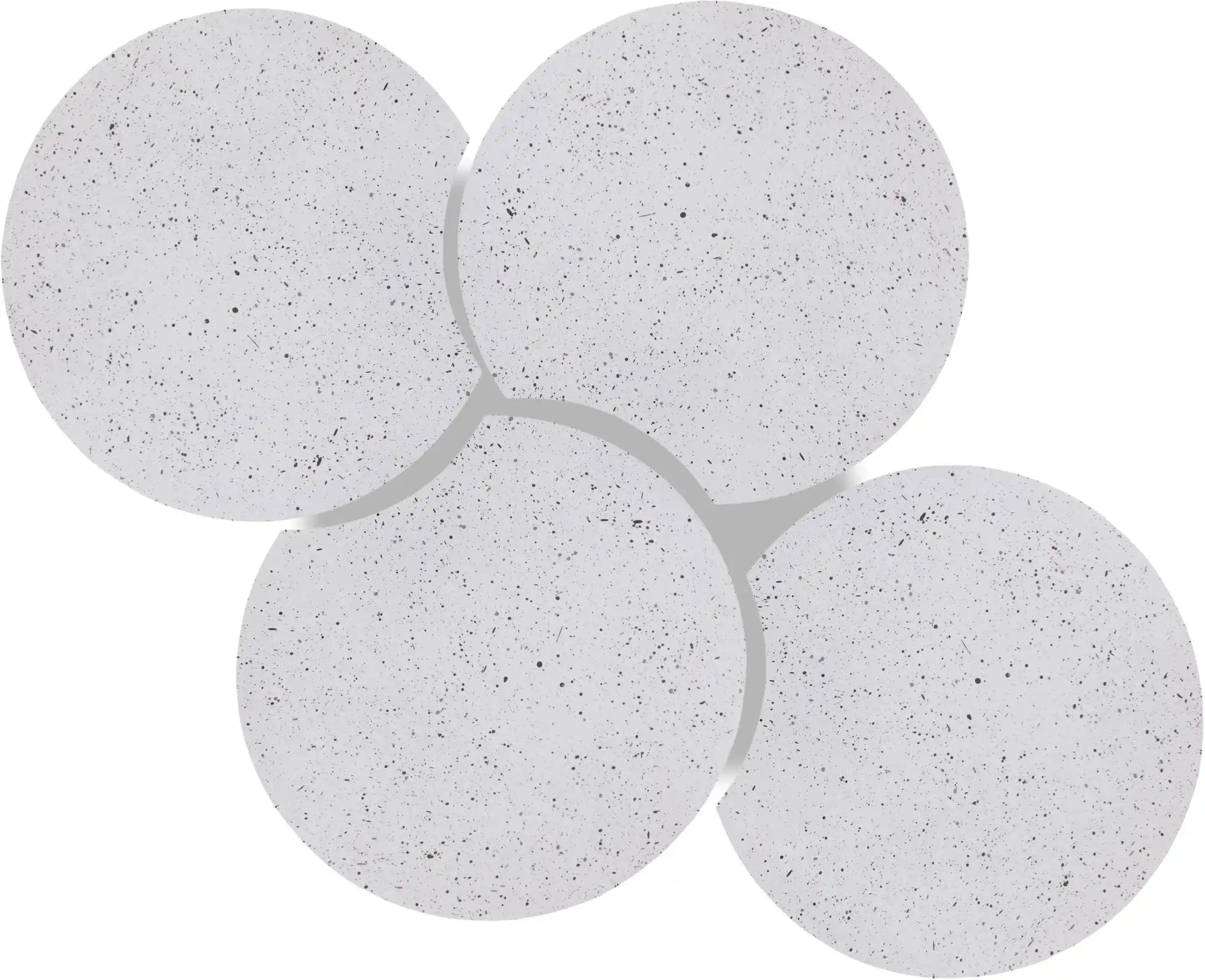 Dimple - 4 Piece Modular Coffee Table - Terazzo Finish