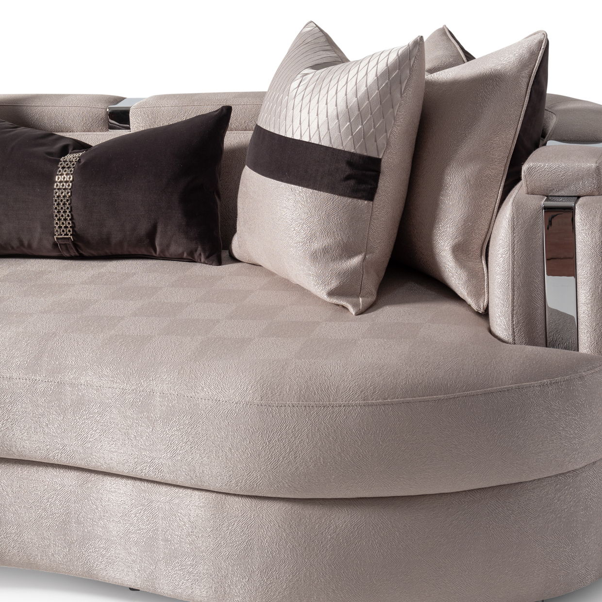 Carmela - Sofa - Zinc/Silver