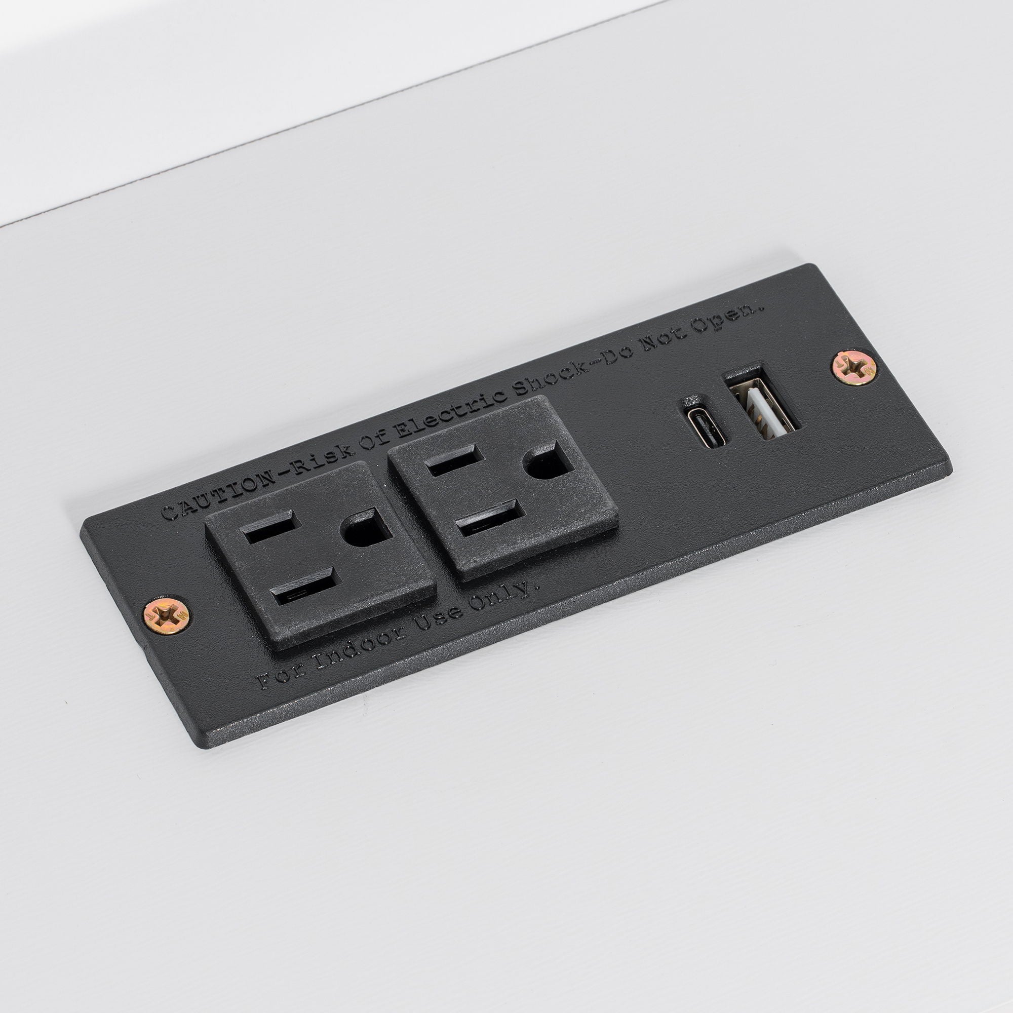 Platform Bed With Upholstered Headboard, Storage Shelves, Drawers, Charging Station, LED Lighting, Built In Desk