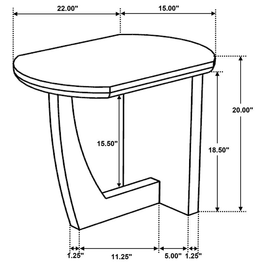 Fletcher - Round Solid Mango Wood Accent Side Table - Brown