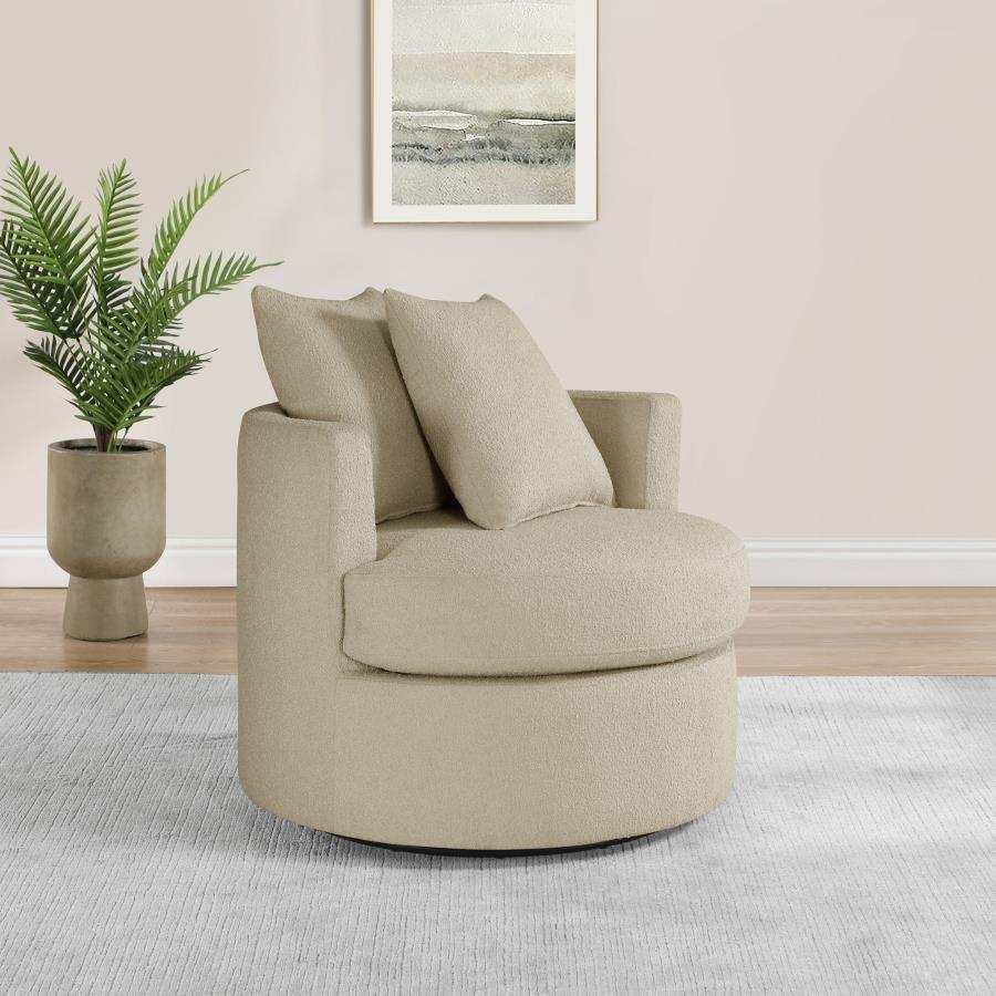 Debbie - Upholstered Swivel Accent Chair