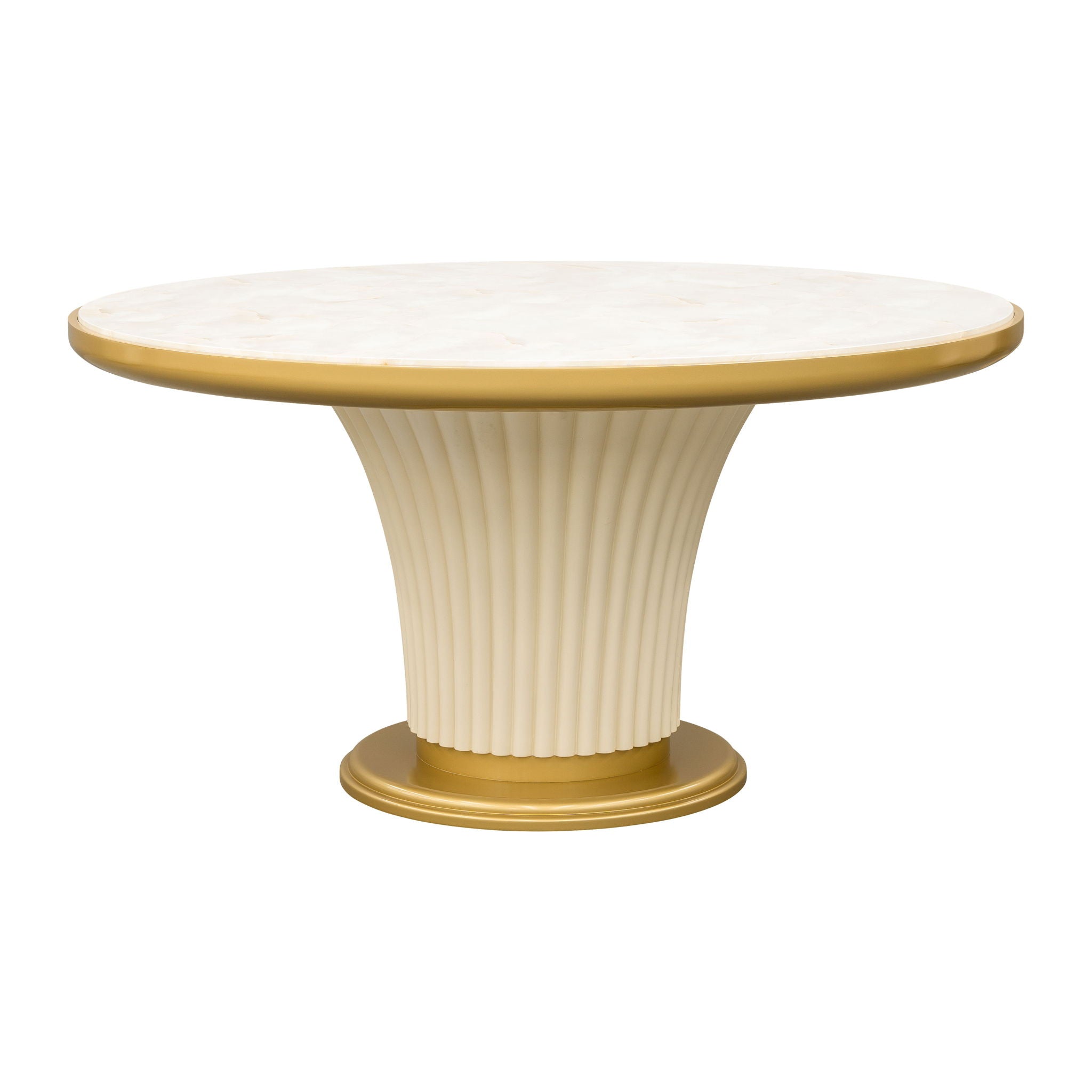 Scotts Square - Round Dining Table - Light Champagne