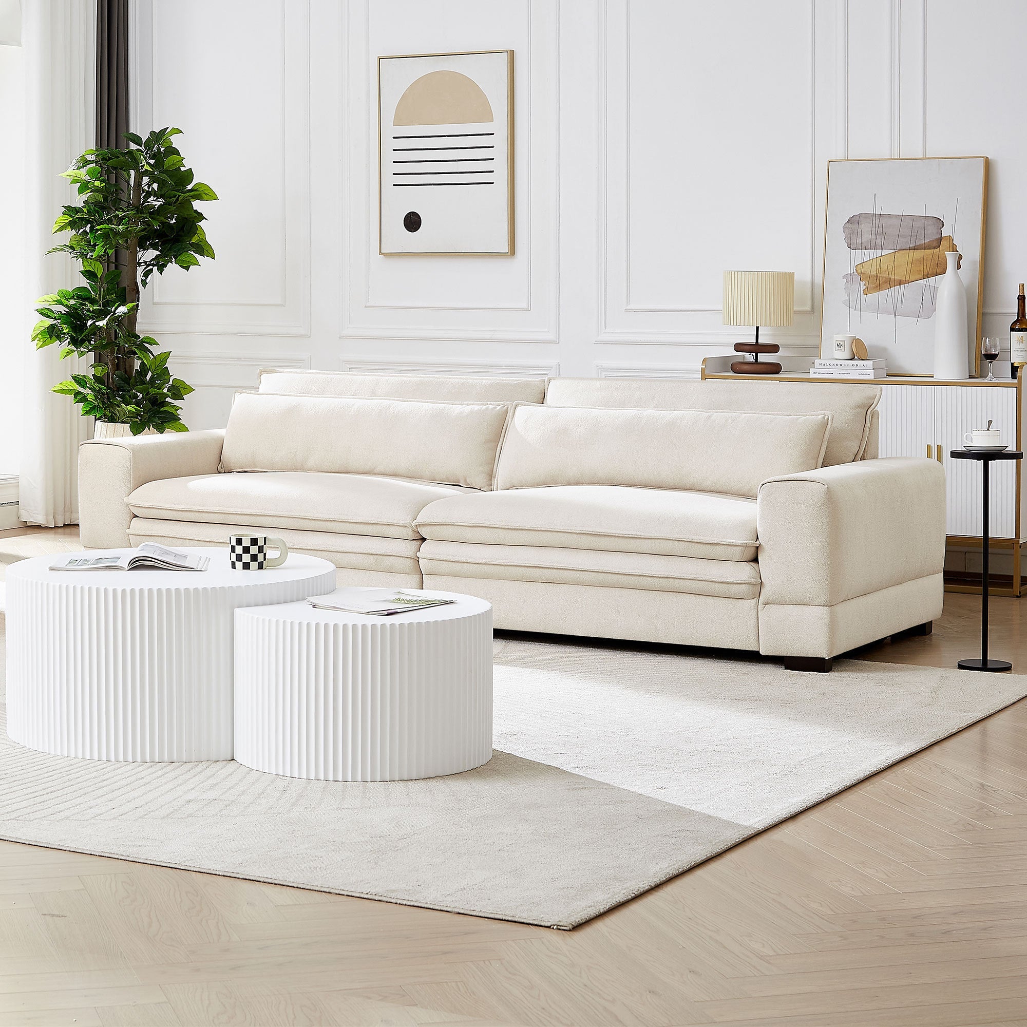 The Tiffany Mid-Century Modern Four-Seat Sofa