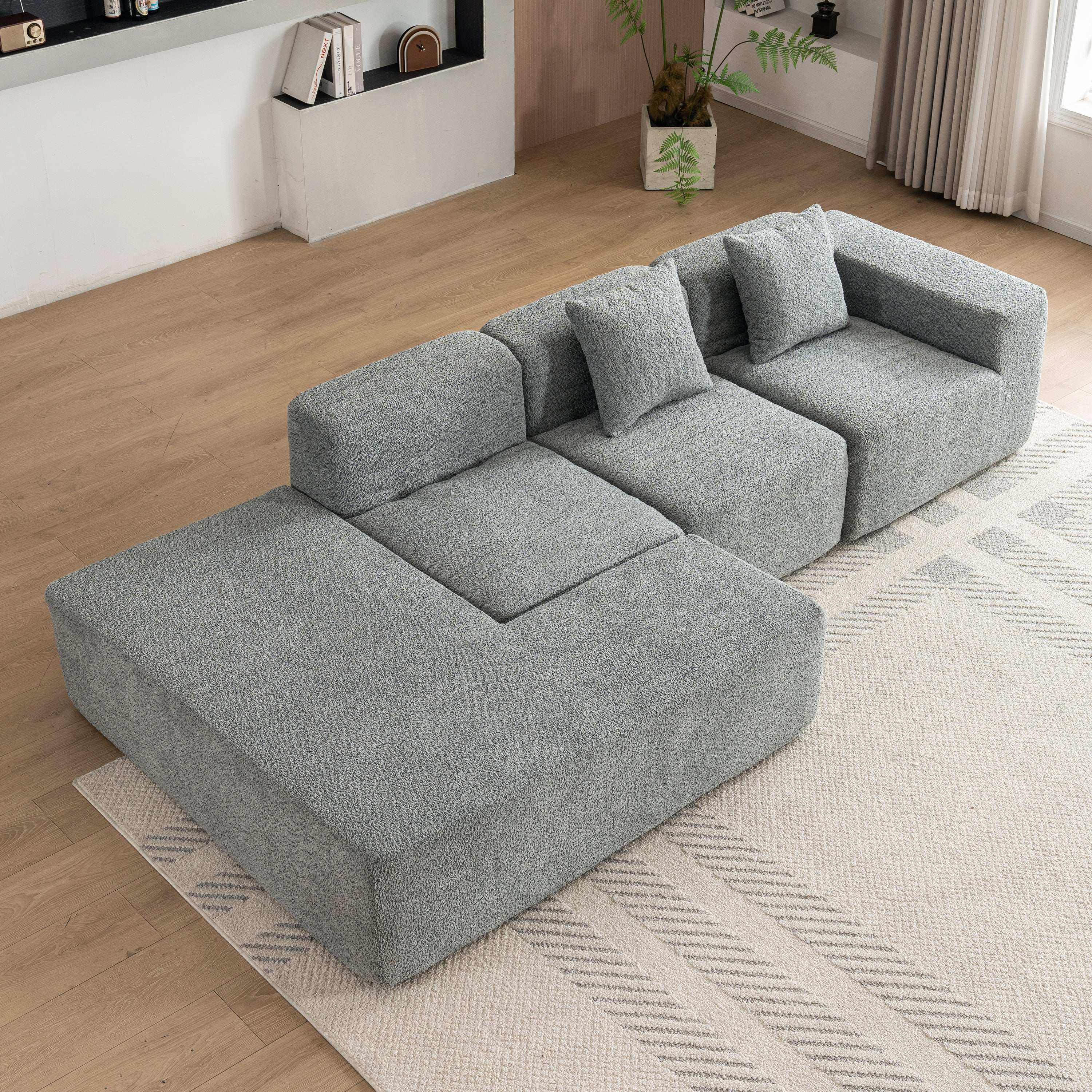 Sectional Sofa Full-compressed Sofa Couch