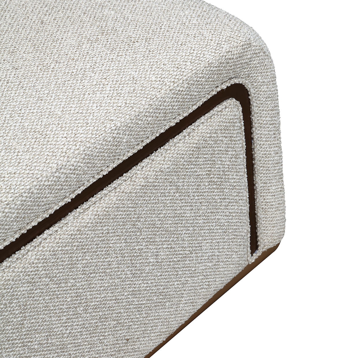 West Kensington - Chaise - Buff / Medium Espresso