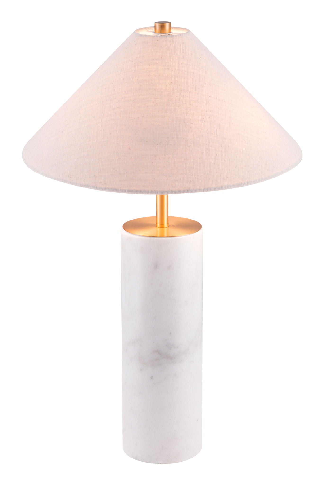 Ciara - Table Lamp - Beige / White
