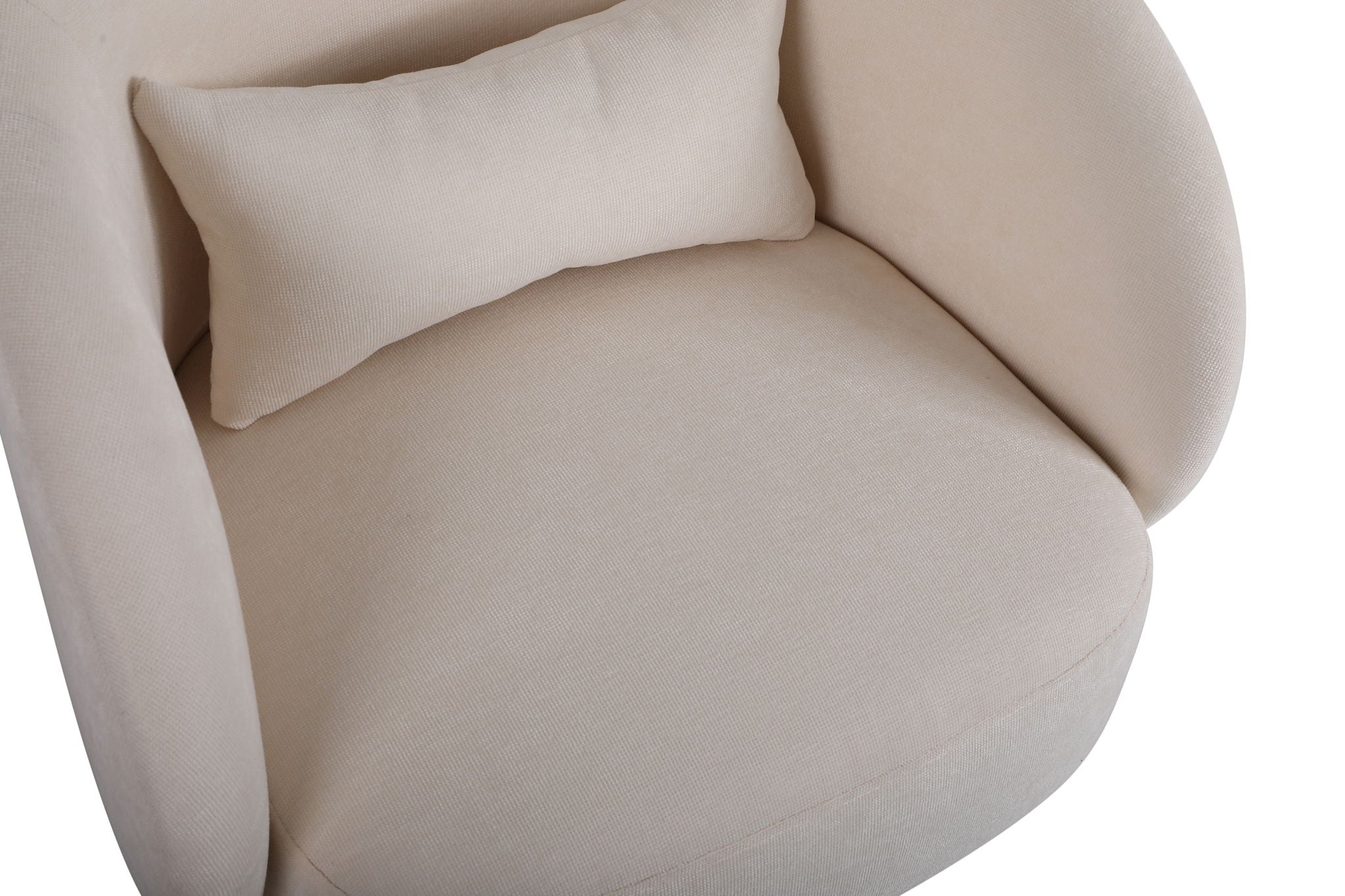Swivel Accent Chair Armchair, Round Barrel Chair For Living Room Bedroom