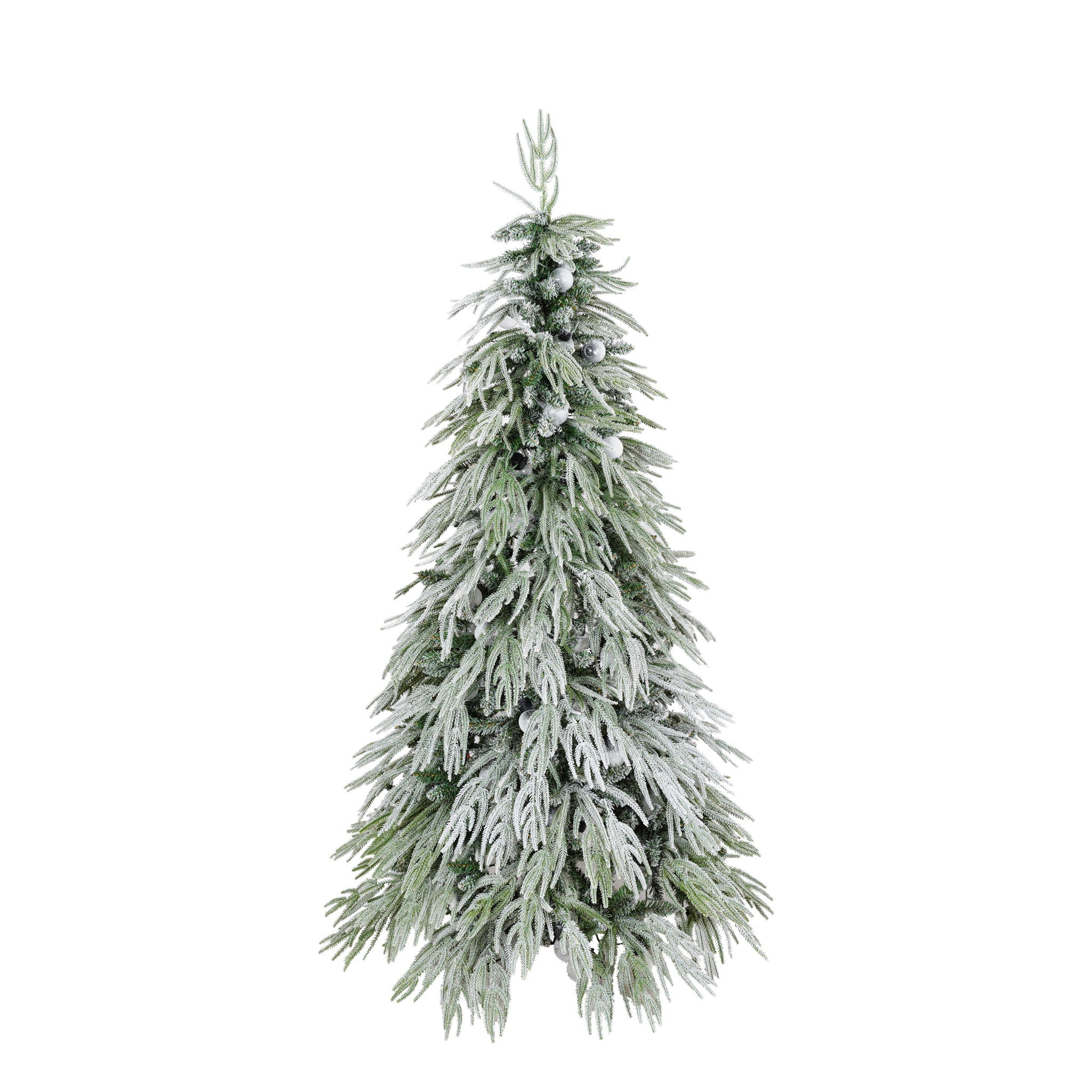 Snow Flocked Christmas Tree With LED Lights