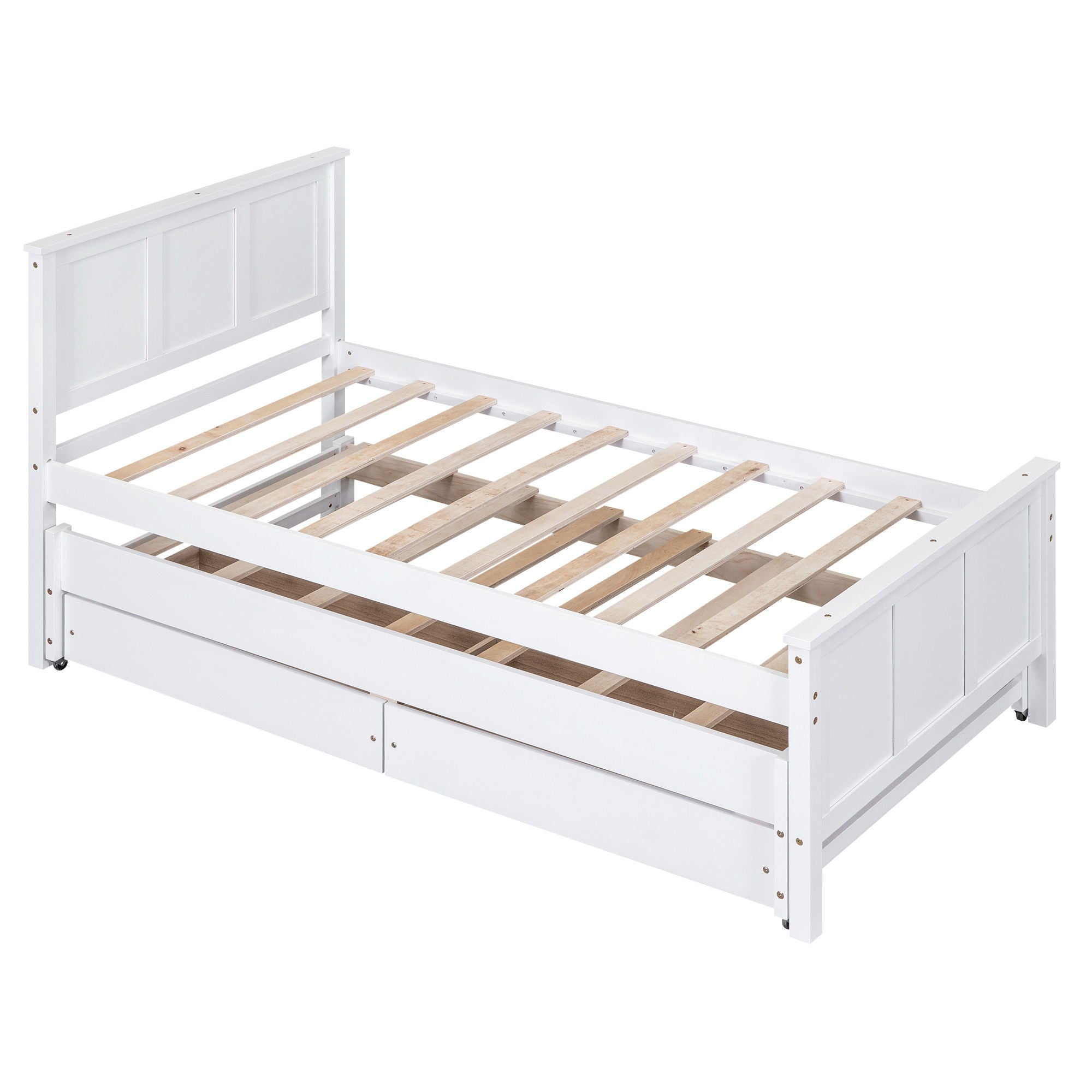 Platform Bed With Trundle And Drawers