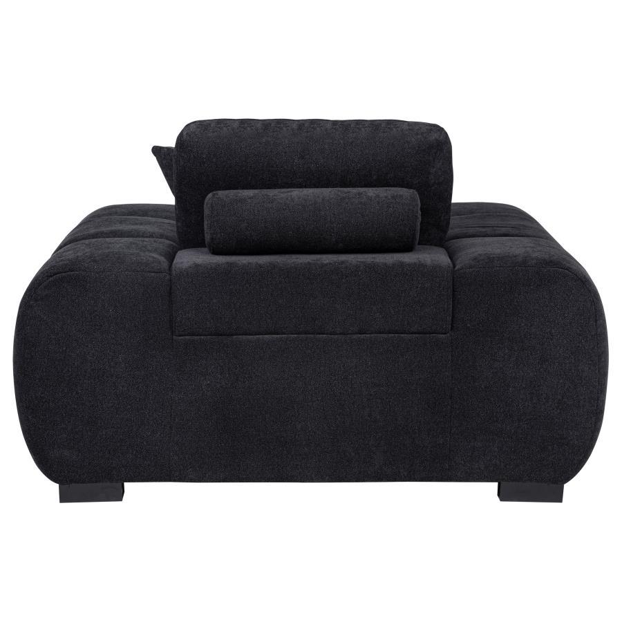 Octavia - Fabric Upholstered Track Arm Accent Chair