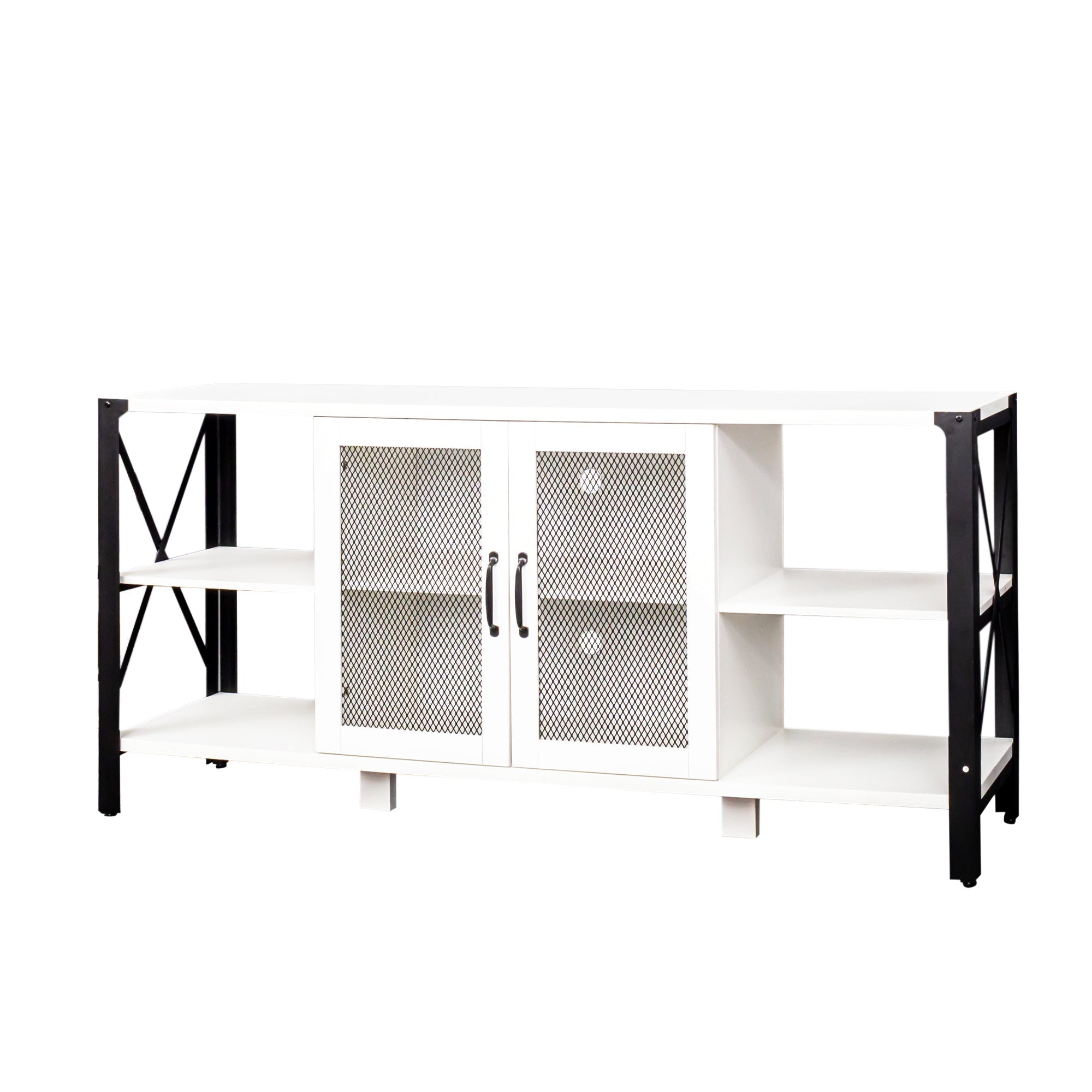 Industrial TV Stand for Living Room and Bedroom