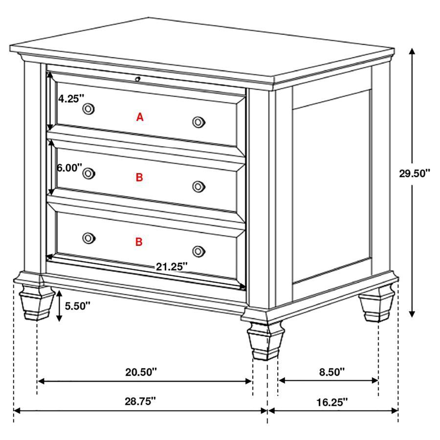 Sandy Beach - Panel Bedroom Set