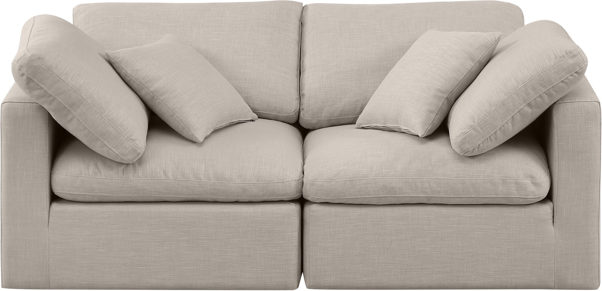 Indulge - Linen 2 Seat Modular Sofa