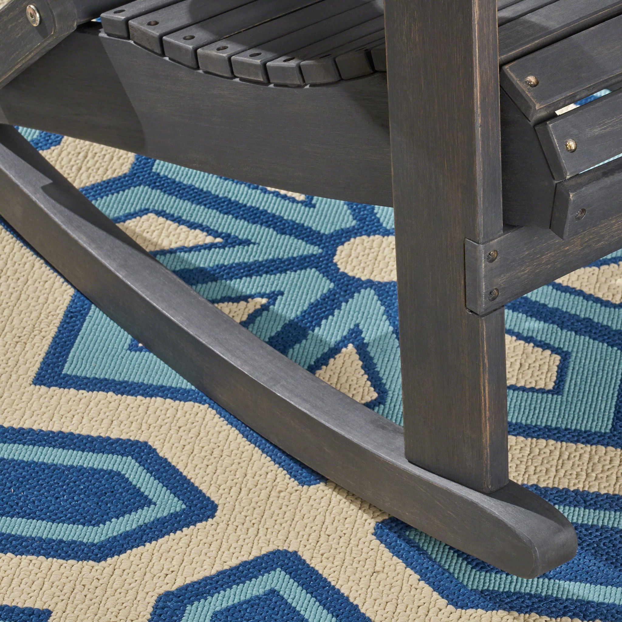 Echoes - Outdoor Acacia Wood Adirondack Rocking Chair