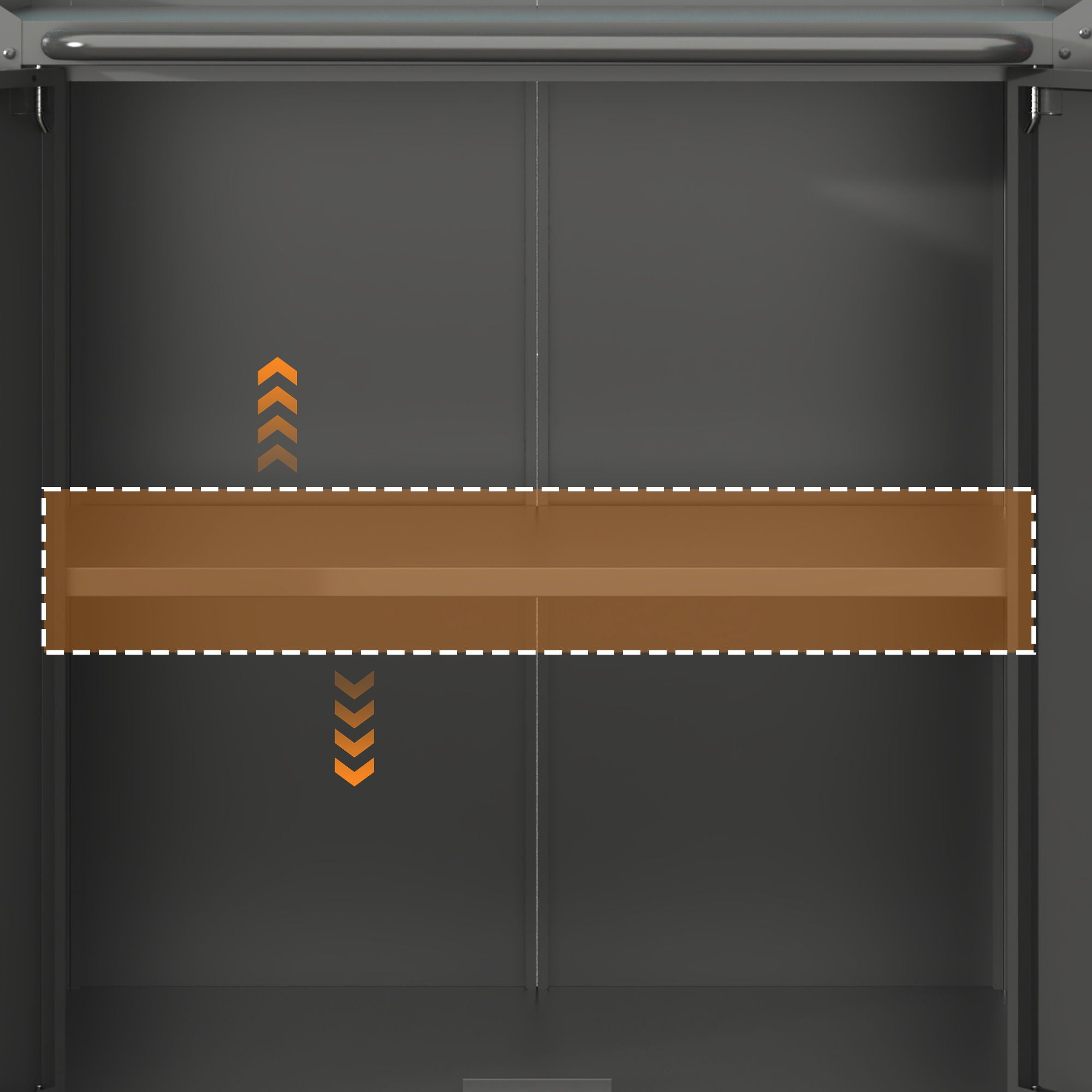 Heavy Duty Metal Garage Storage Cabinet With Wheels Sturdy Tool Organizer