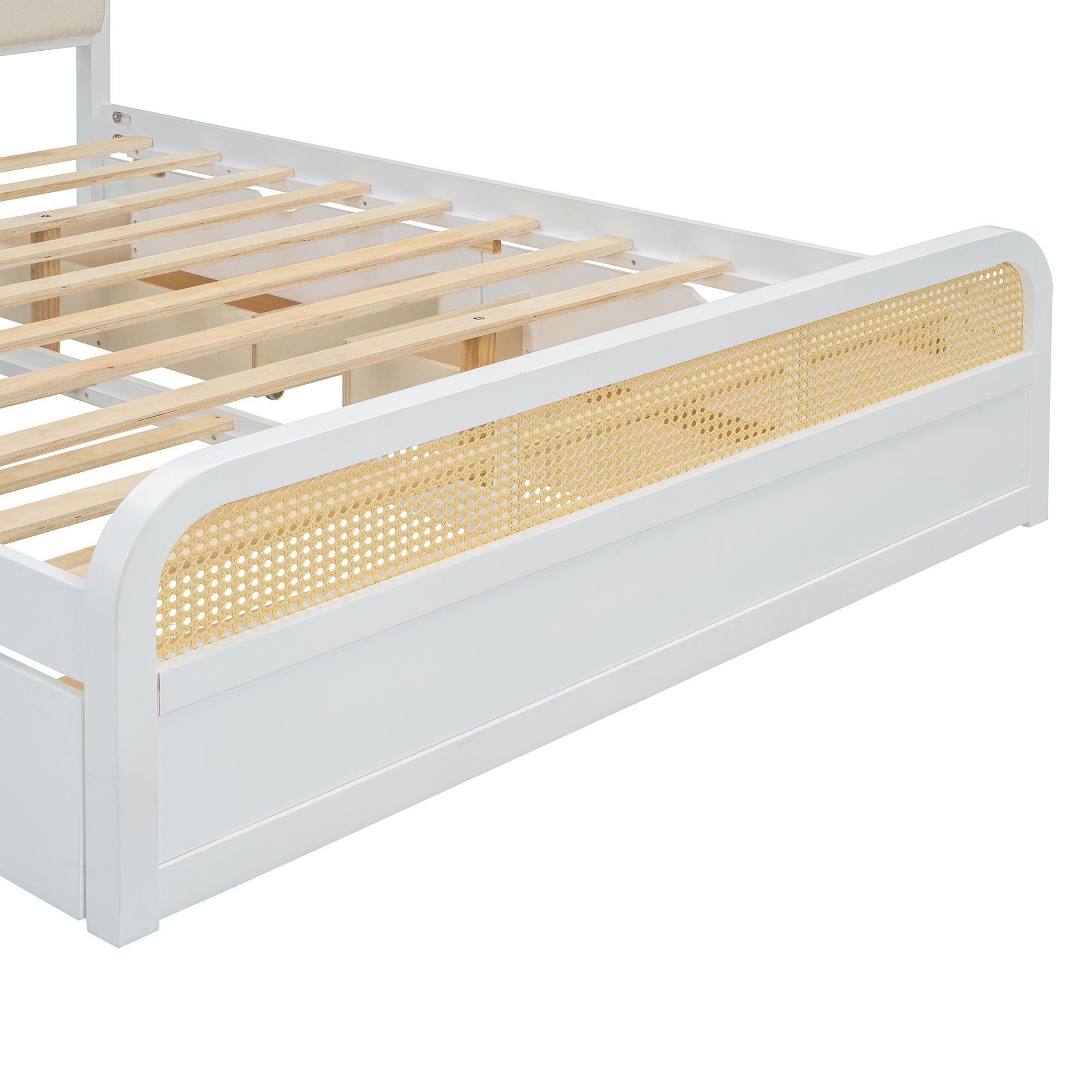 Platform Bed With Trundle And 2 Drawers