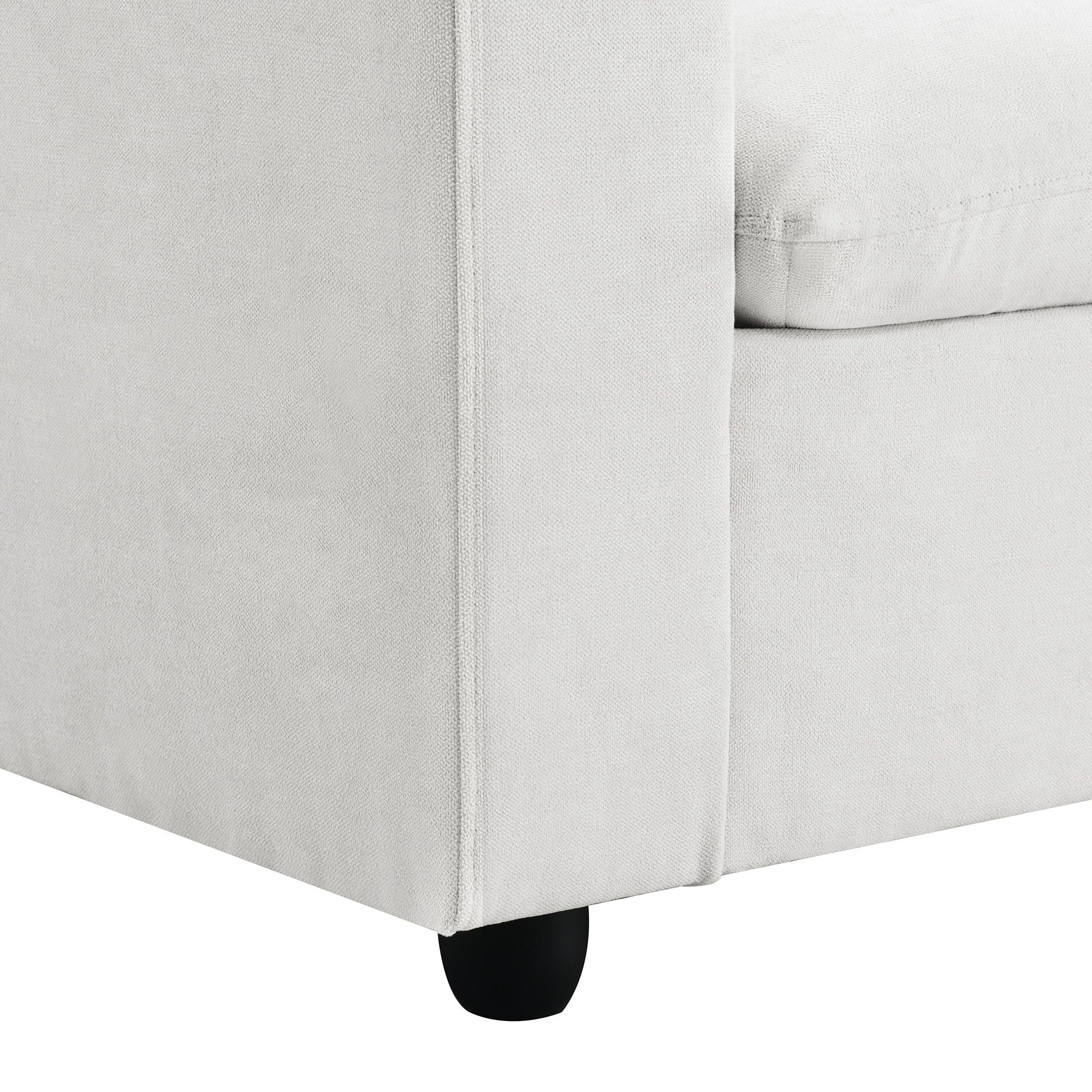 Modern Sectional Sofa With Throw Pillows, Cloud L Shaped Couch Set With Wide 4 Seat Comfy Couch Set With Movable Ottoman