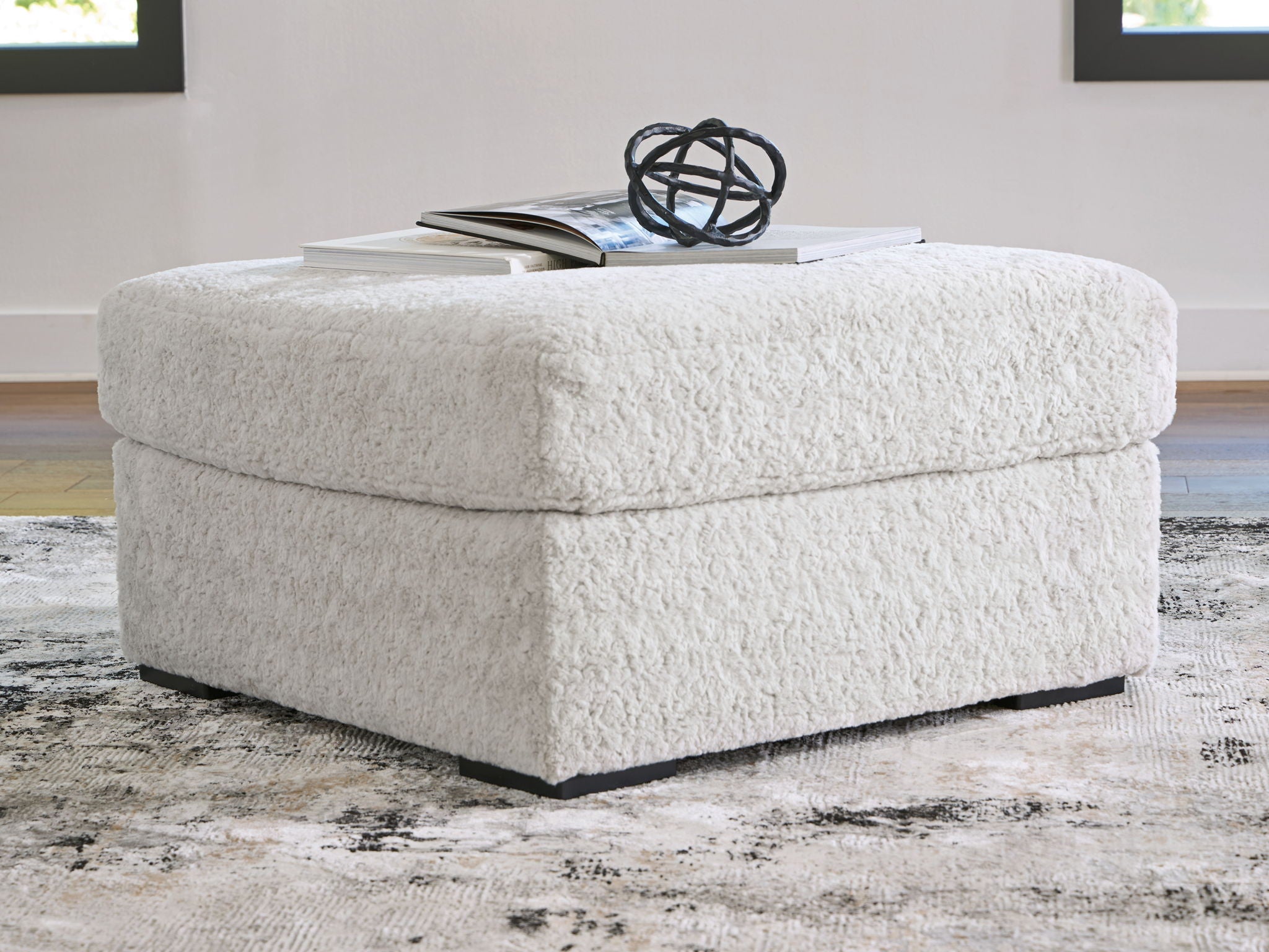 Cuddle Plush - Arctic - Oversized Accent Ottoman