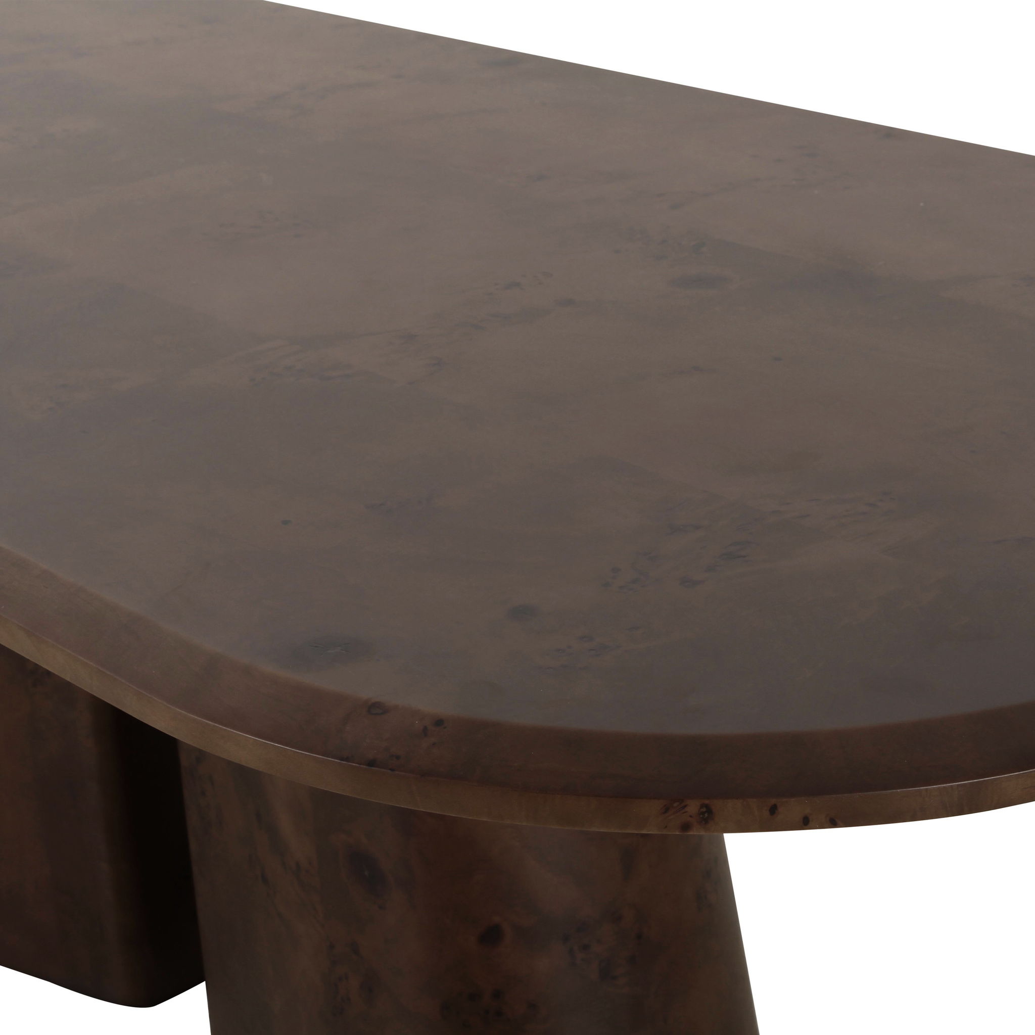 Gladyss - 87" Oval Dining Table - Brown