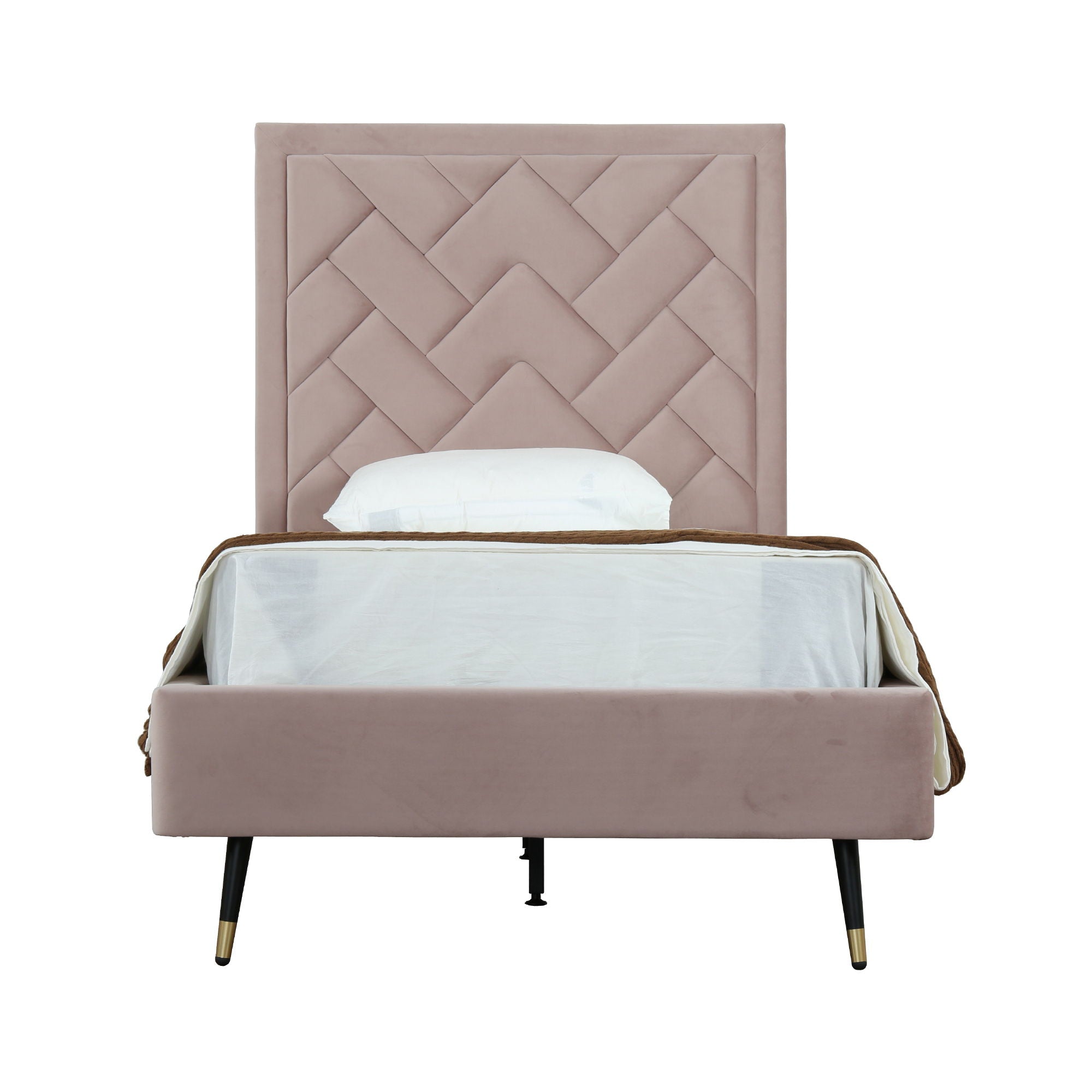 Crosby - Bed With Upholstered Headboard And Slats