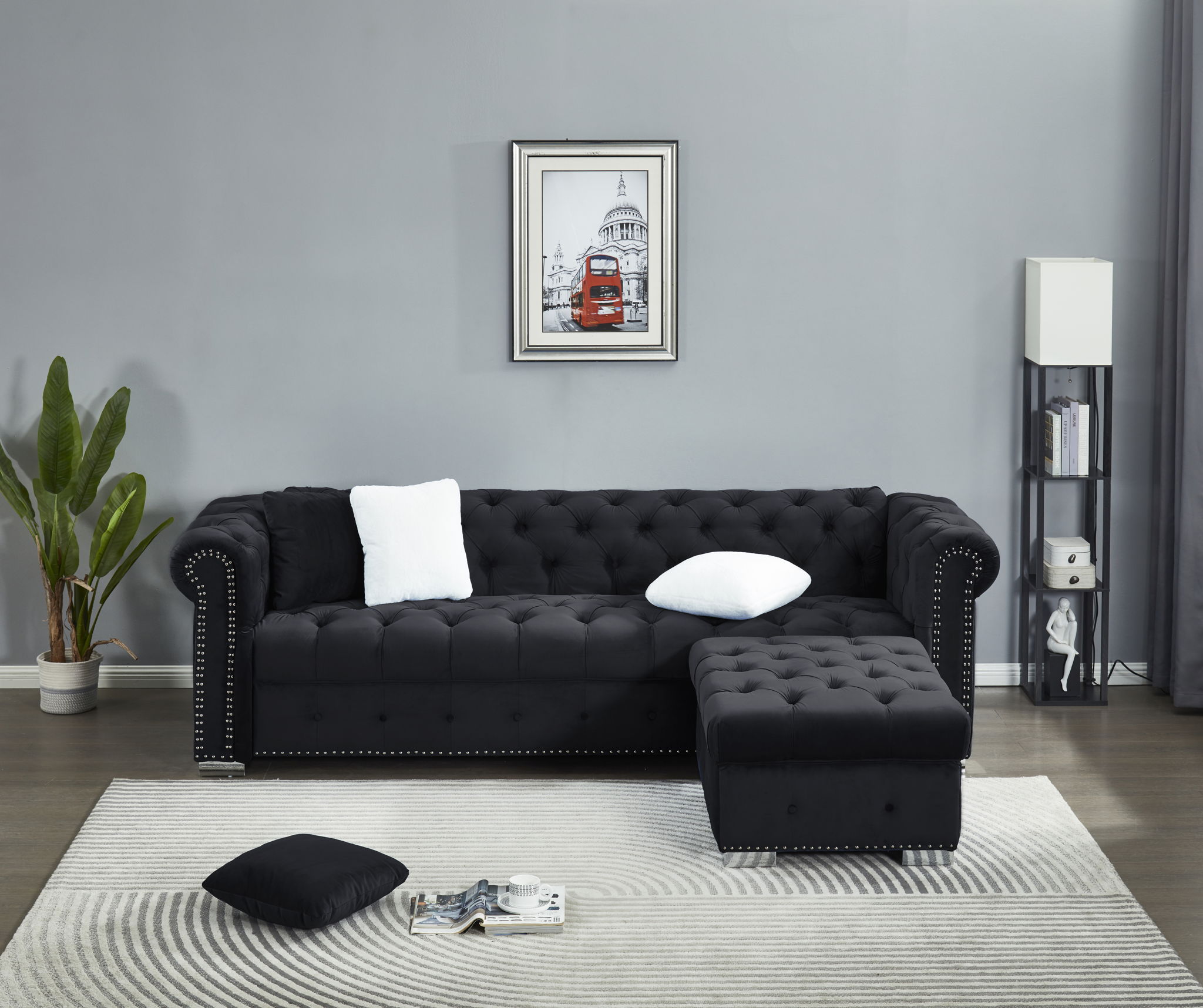 4 Seater Oversized L Shaped Reversible Sectional Sofa