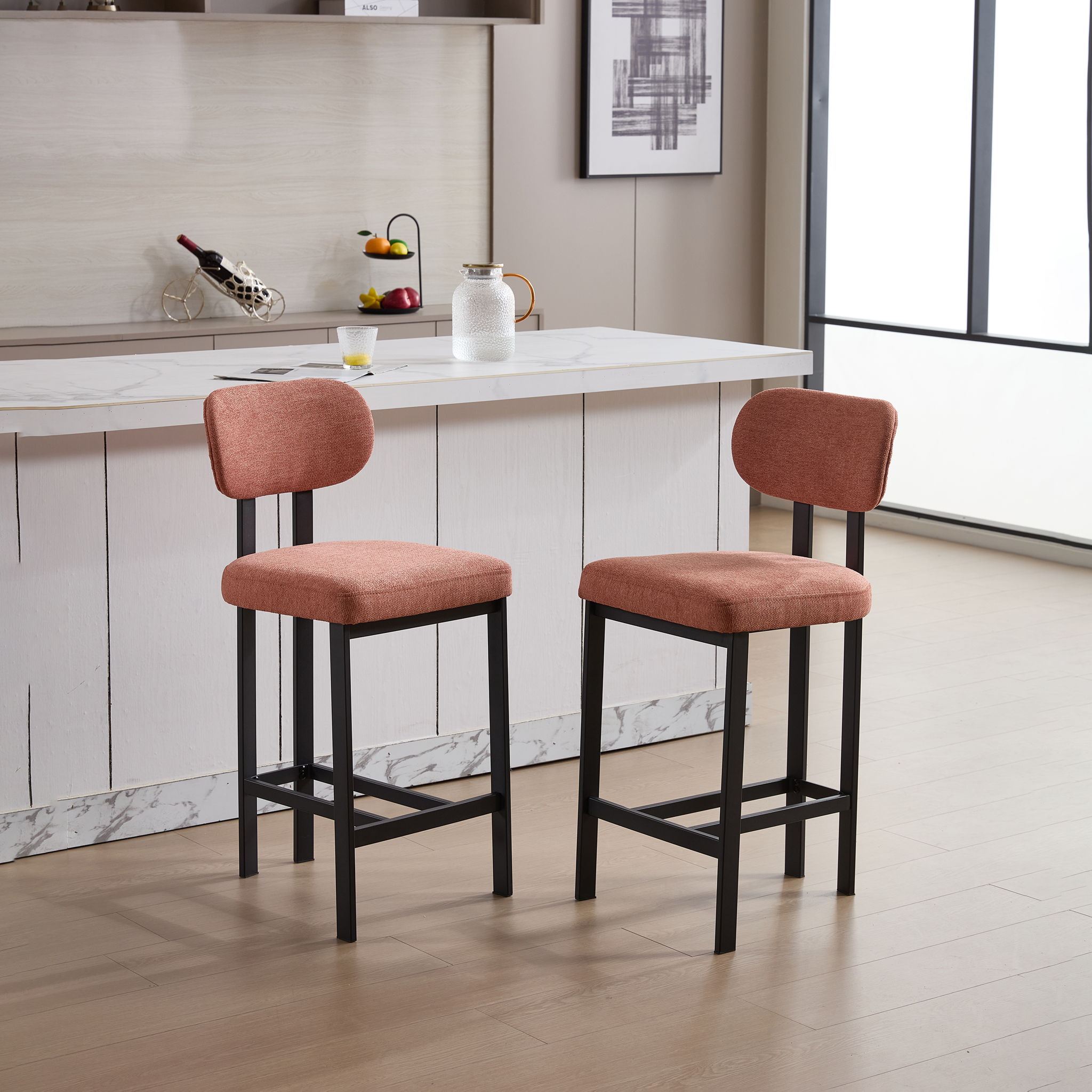 Modern Counter Height Stools (Set of 2)