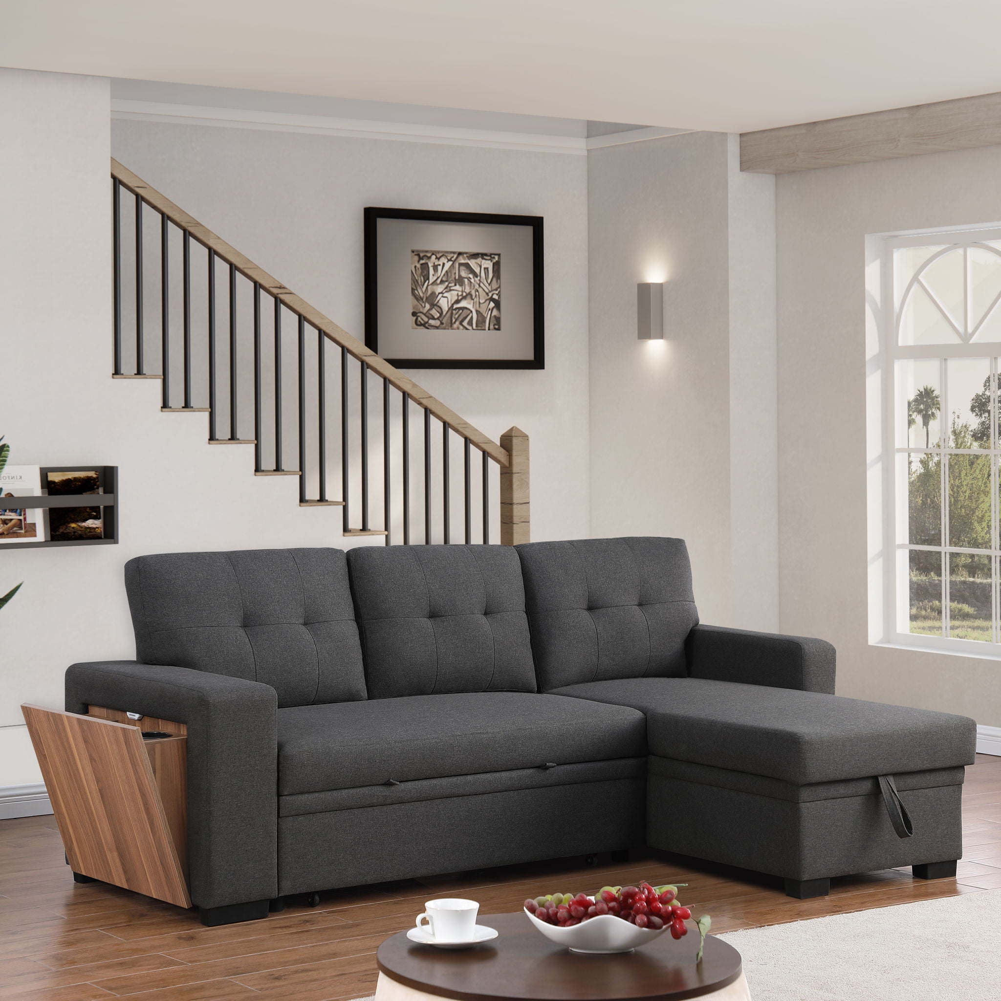 3 Piece Upholstered Sectional