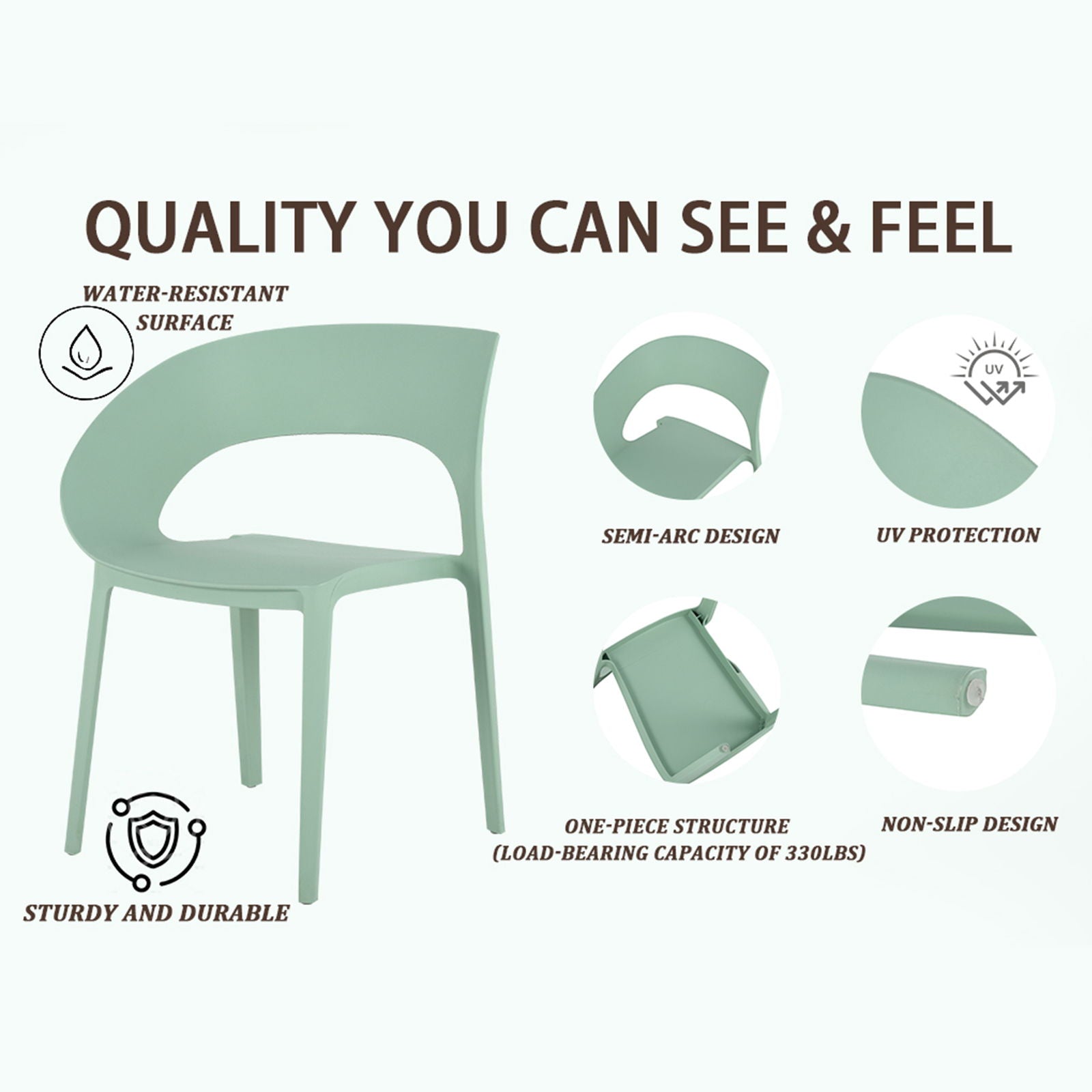 Designed Single Chair, UV Resistant, Waterproof And Wear Resistant