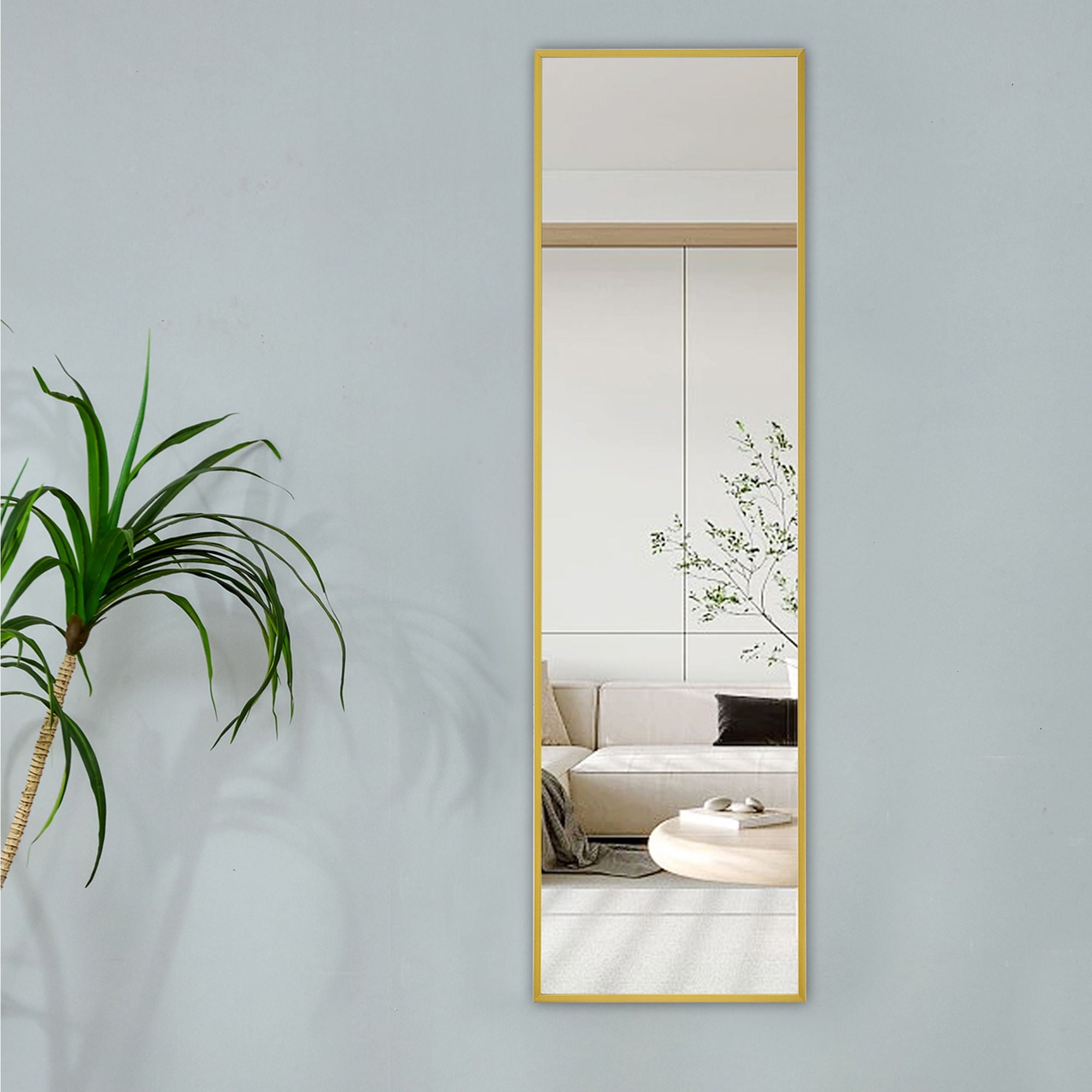 4th Generation Wall Mounted Full Body Mirror For Bathroom Bedroom Decorative Use - Transparent