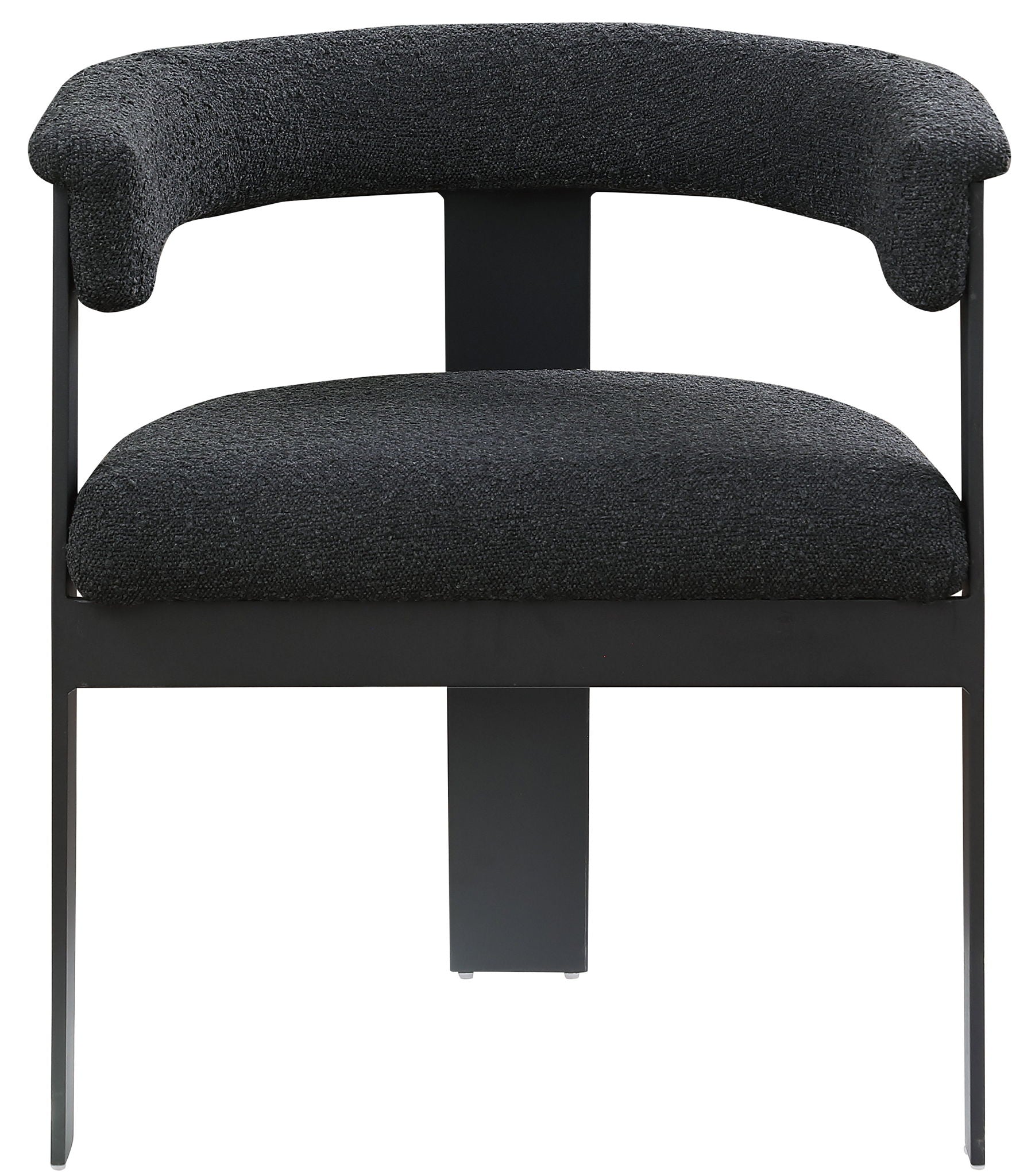Romeo - Boucle Dining Chair With Black Base (Set of 2)