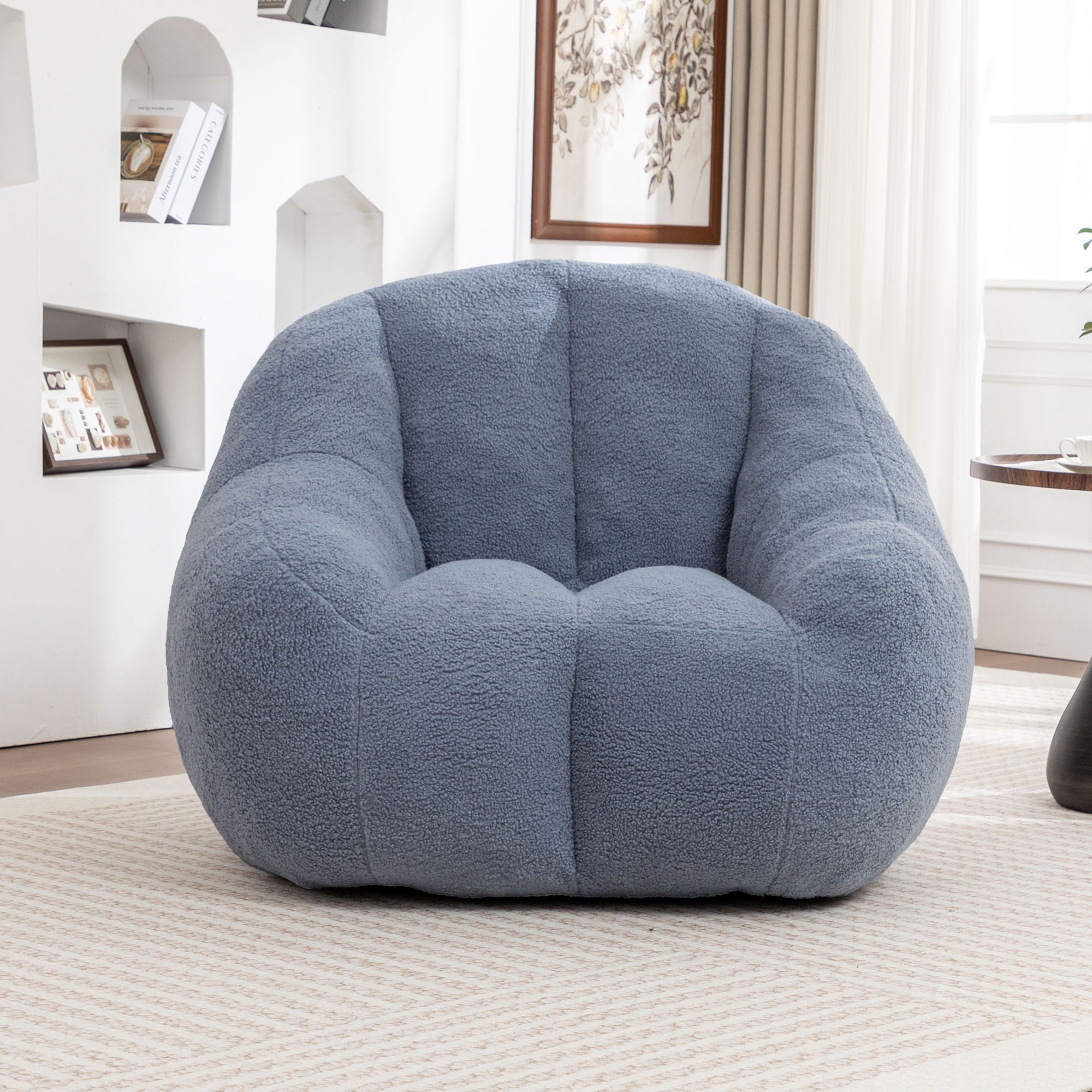 Comfy Bean Bag Chair With Memory Foam Filler, Tufted Soft - Best Buy Furniture
