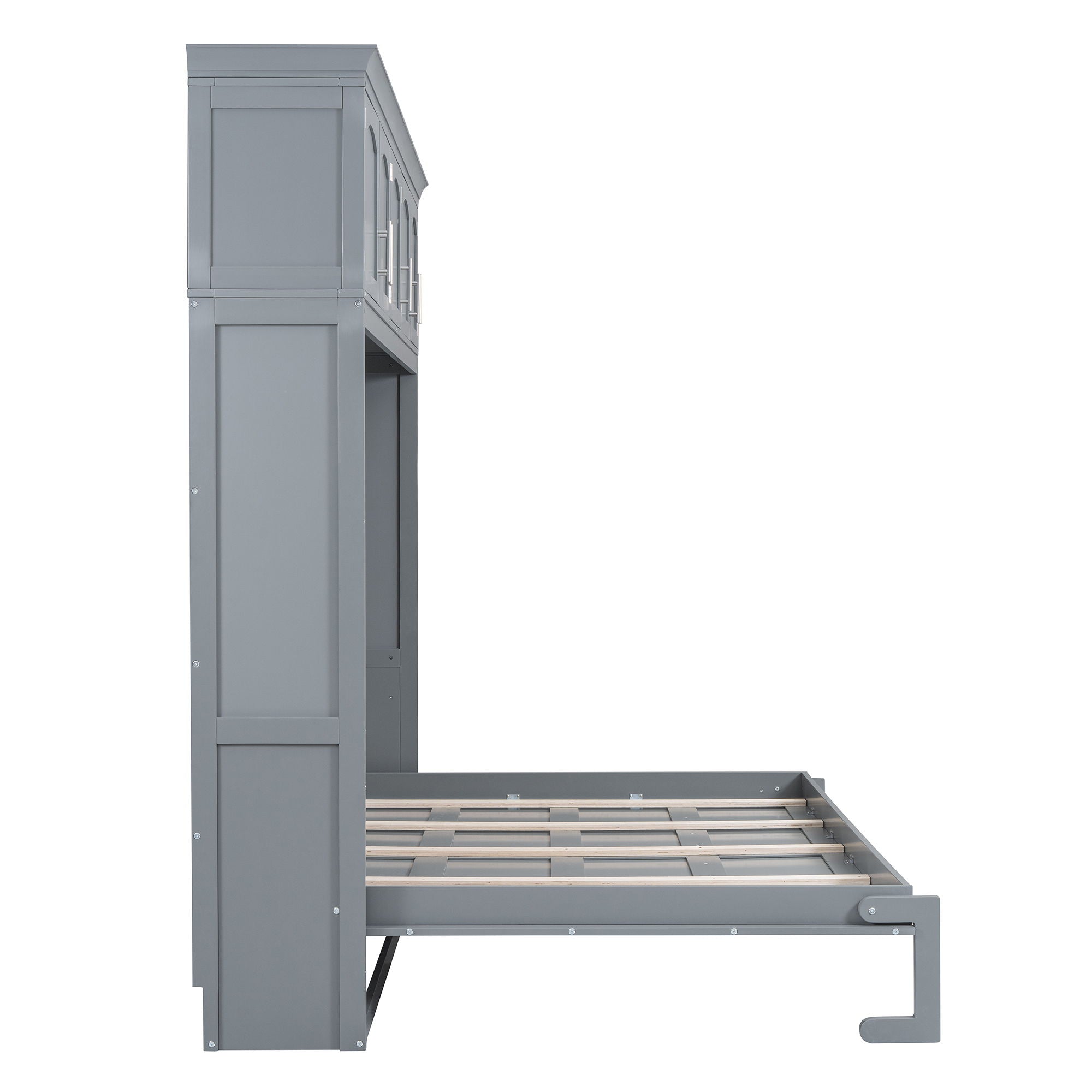Murphy Modern Bed With Top Cabinets For Space Saving And Comfort