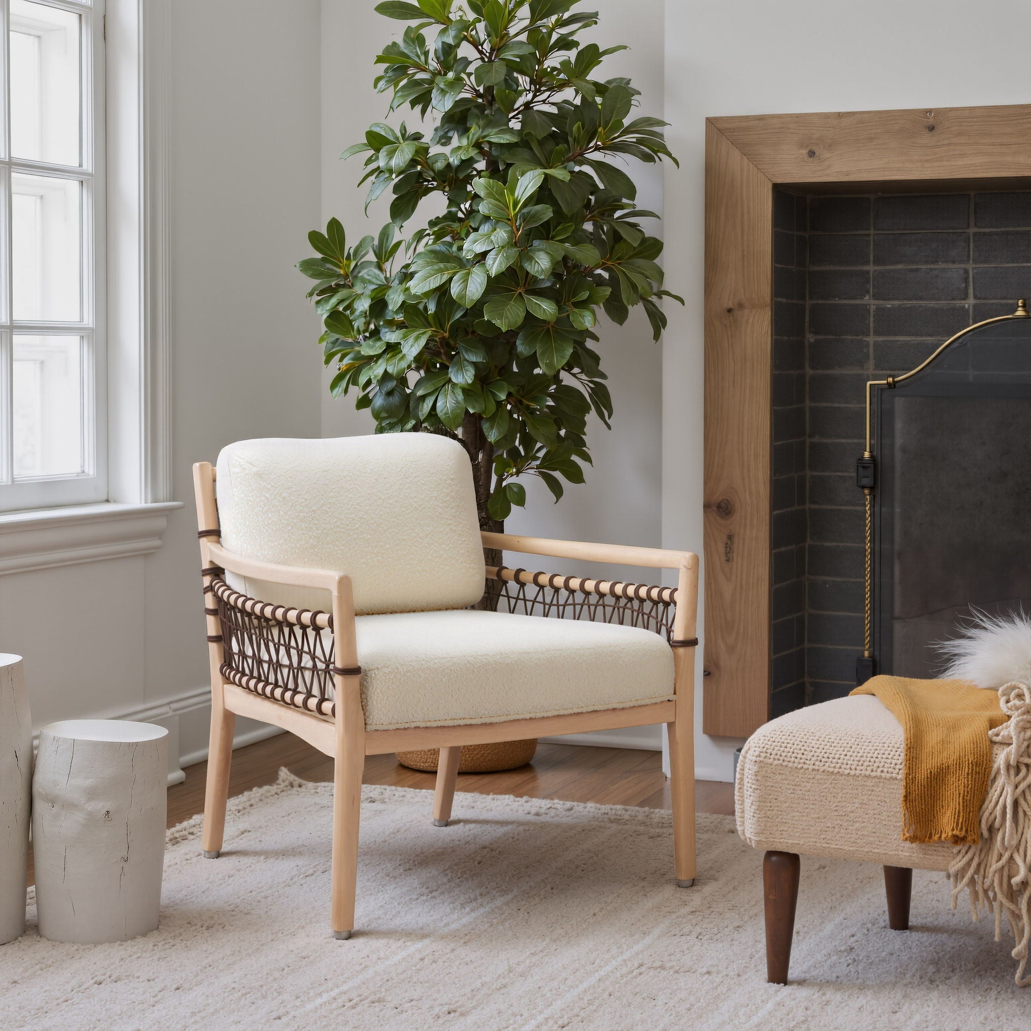 Wezly - Accent Chair - Ivory