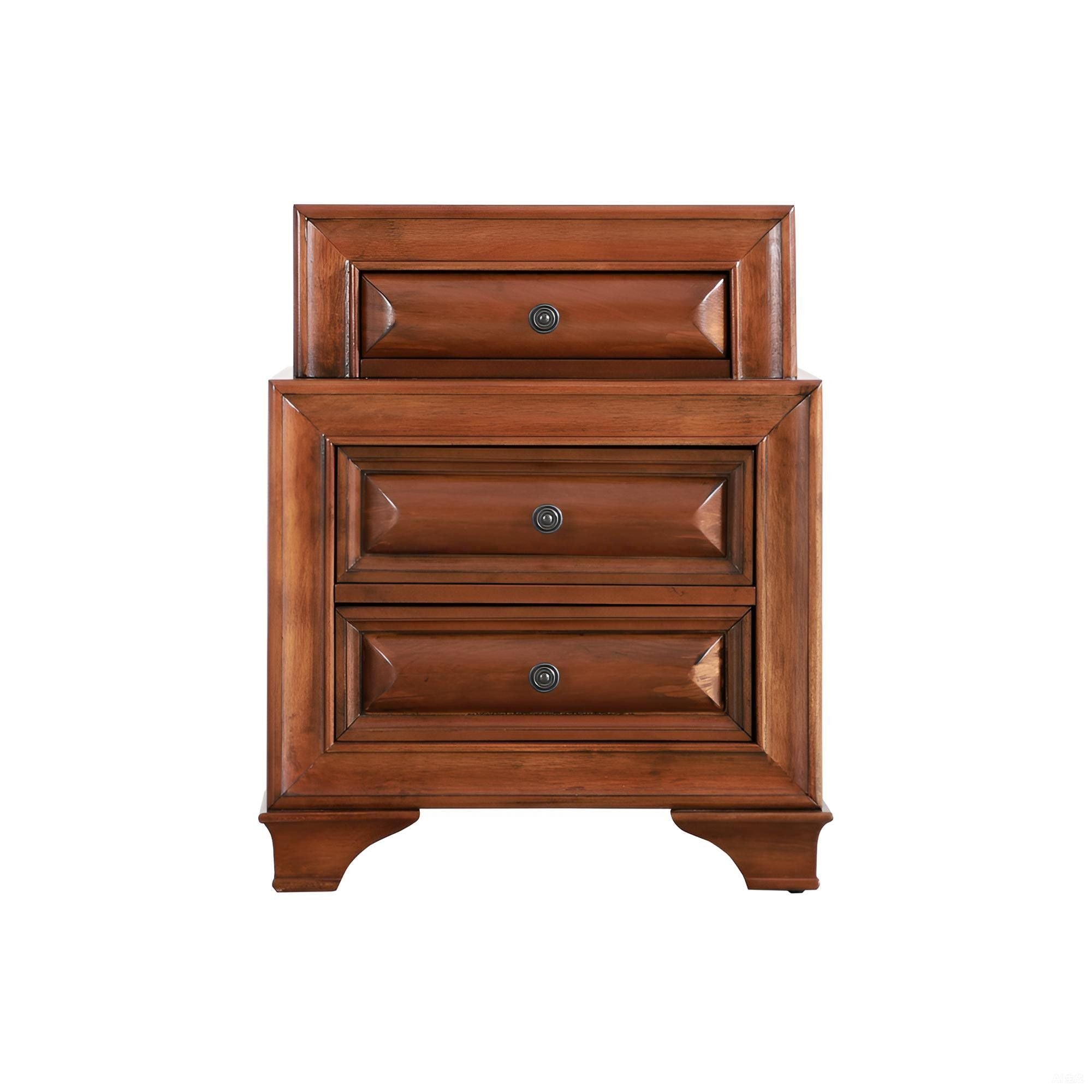 Storage Nightstand - Oak