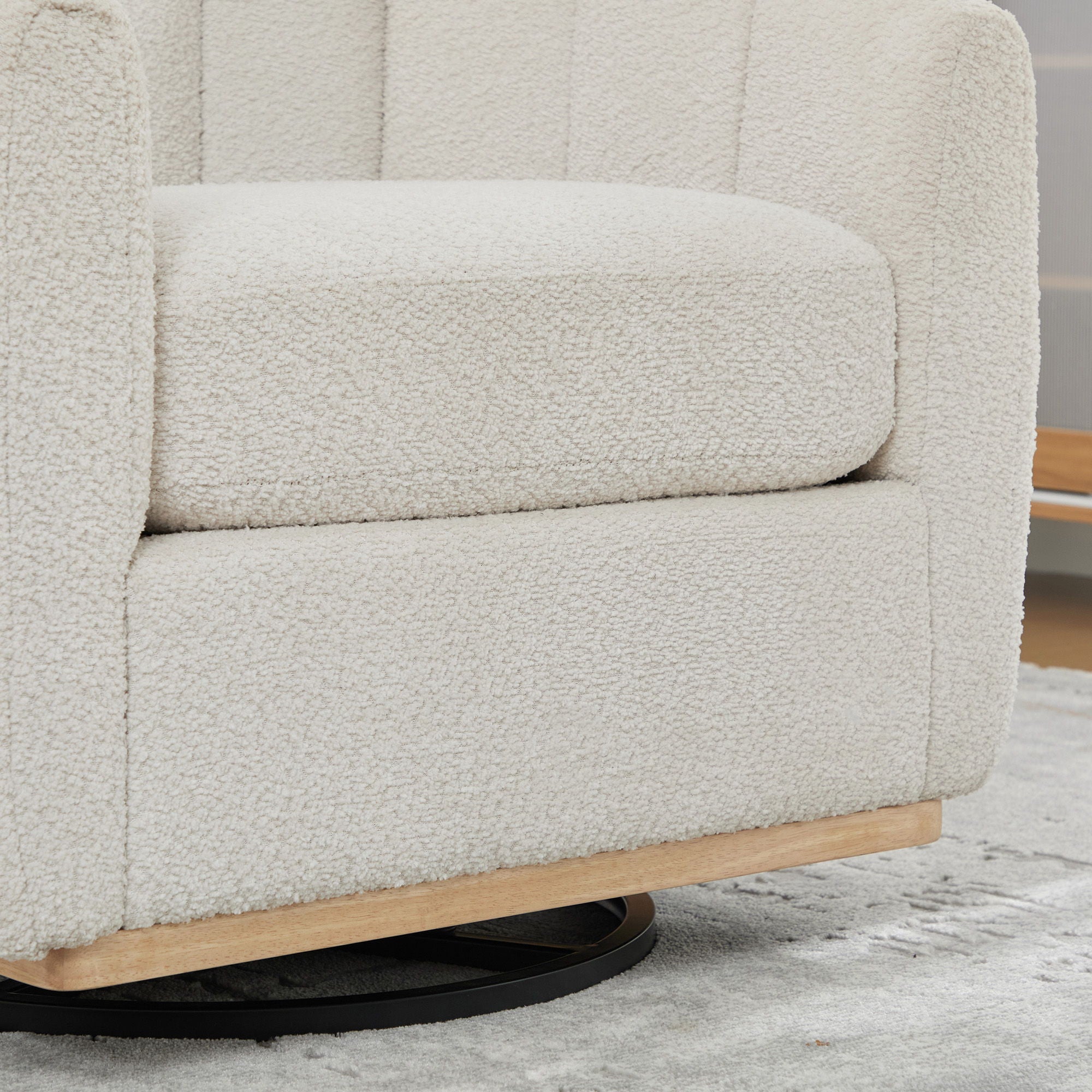 360° Swivel Upholstered Barrel Chair