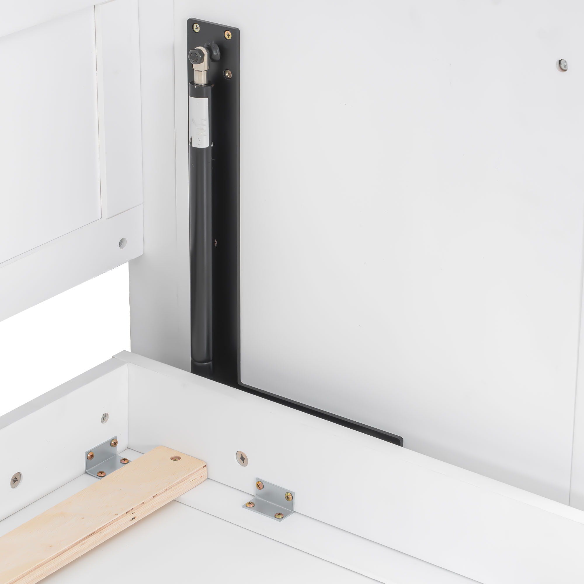 Murphy Bed With Desk, LED Lights & USB Charging Station