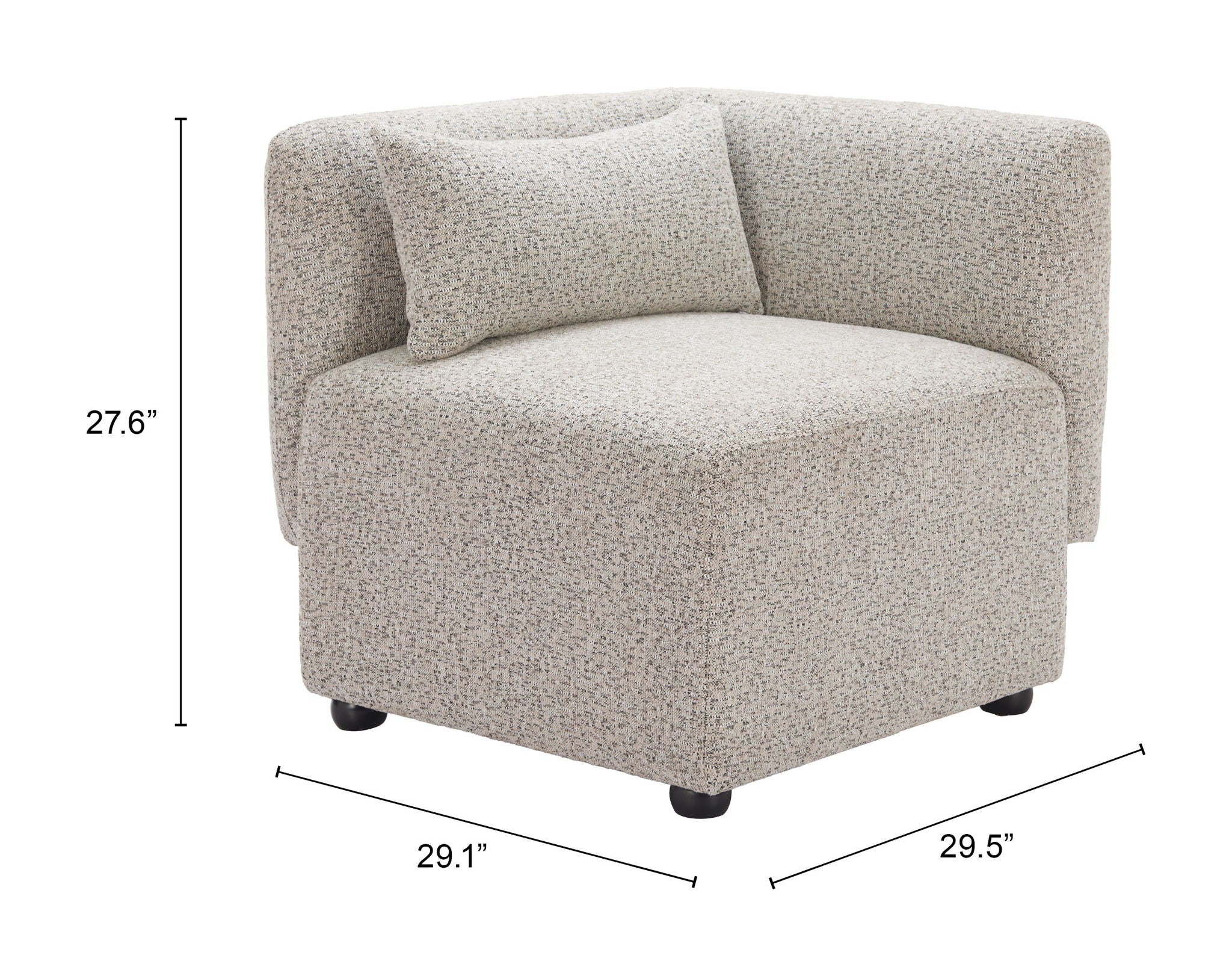 Simu - Corner Chair - Dune Greige