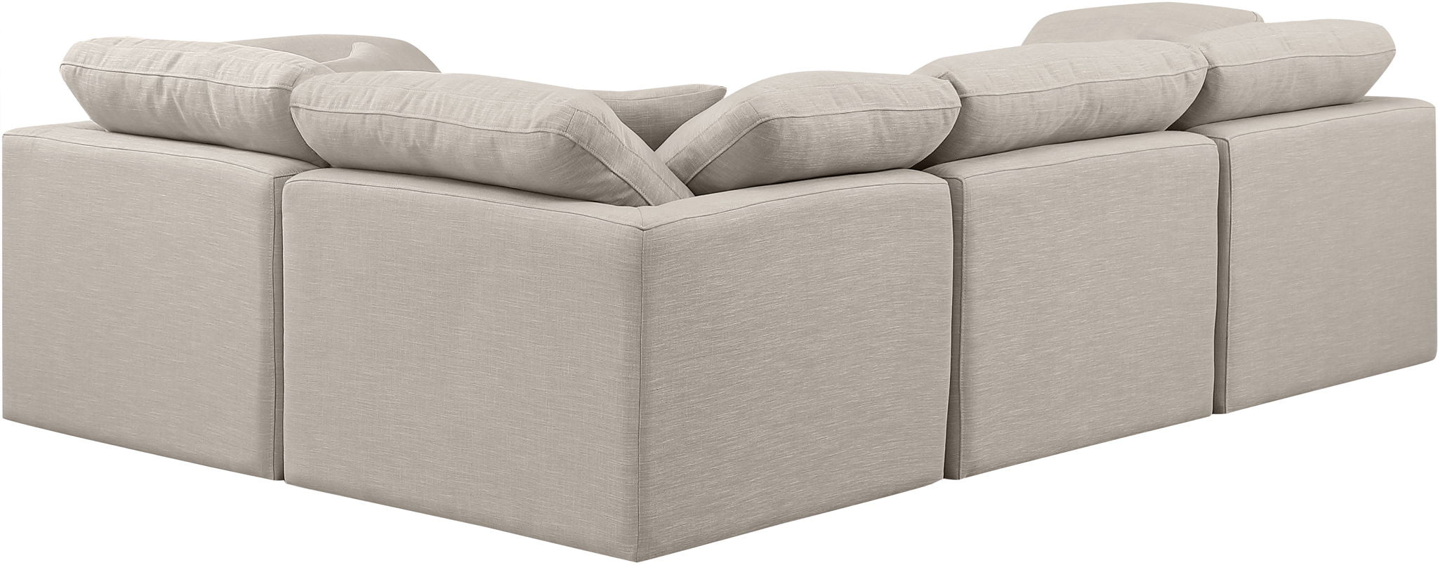 Indulge - Linen 4 Piece Modular Corner Sectional