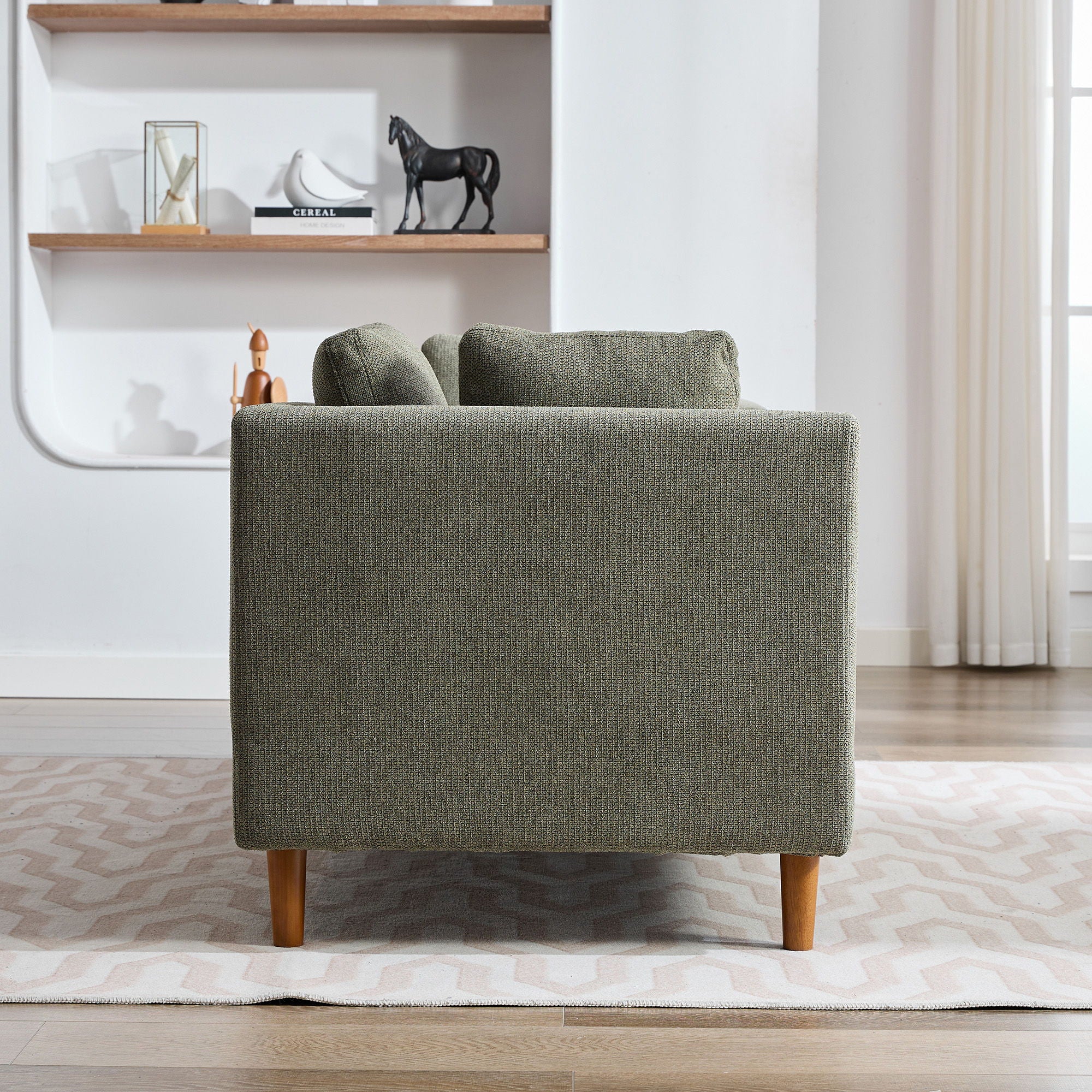 Wide Modern Double Sided Upholstered Chaise Lounge