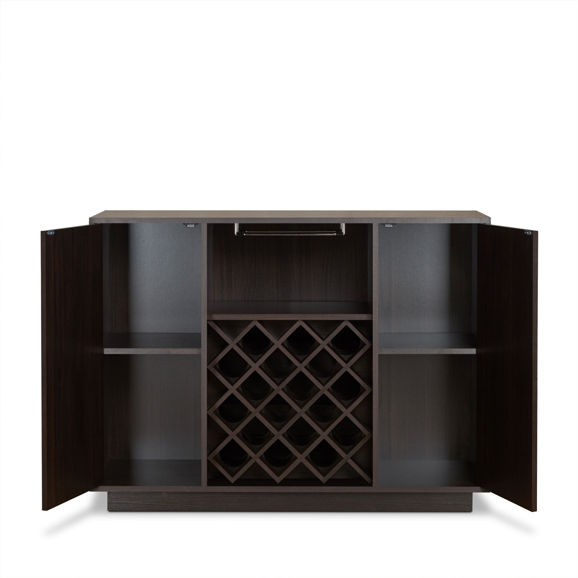Hazen - Wine Cabinet - Espresso - Best Buy Furniture