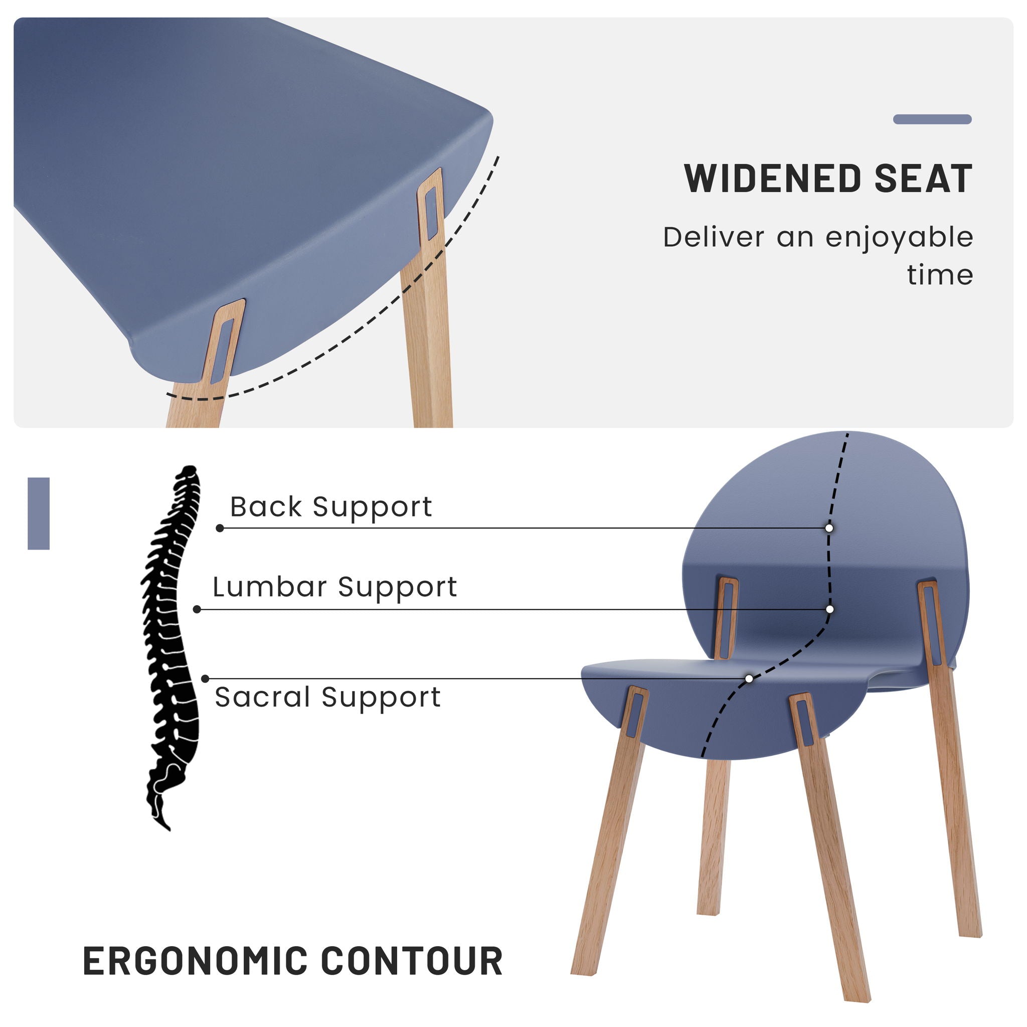 4 Piece Set Of Single Chairs With A Folding Square Table