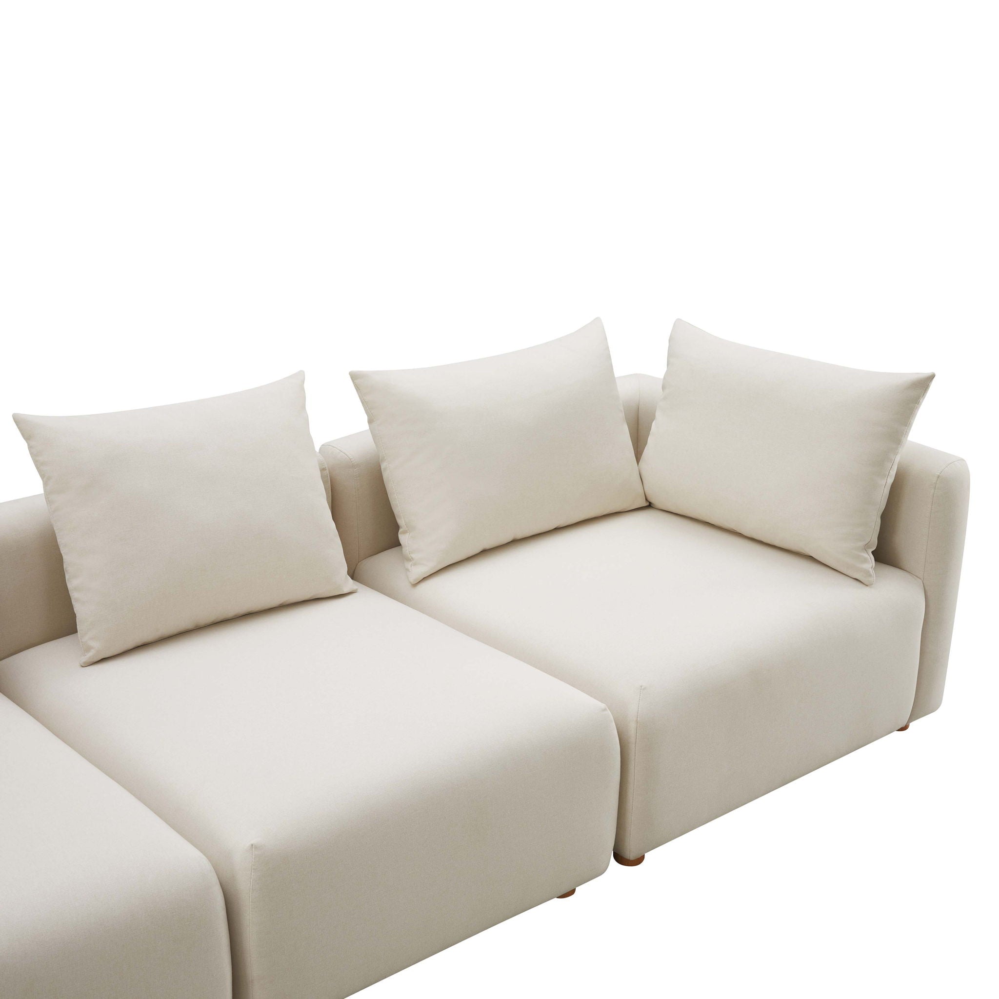 Hangover - Linen Fabric Sofa - Cream