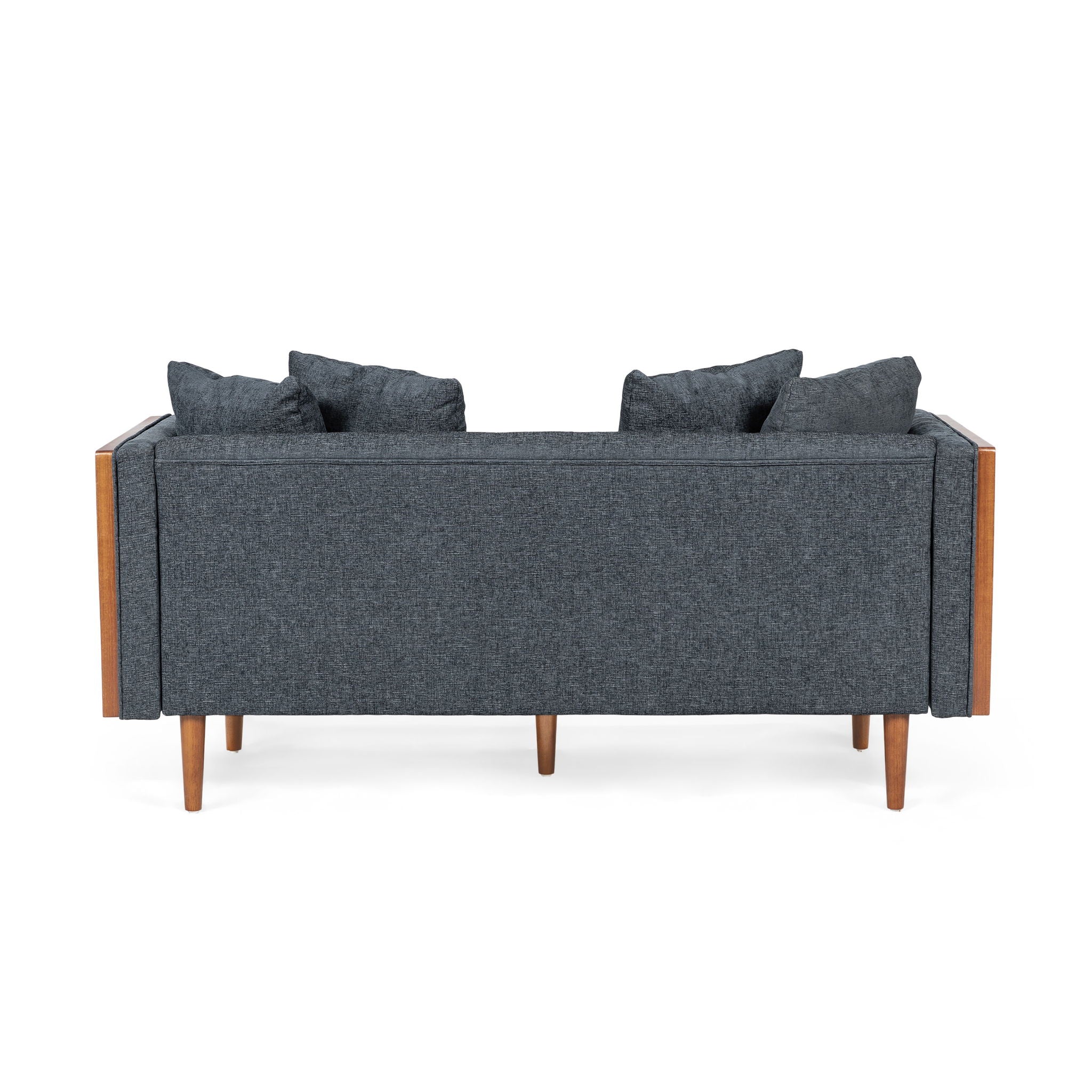 Retro Modern Loveseat With Button Tufted Upholstery