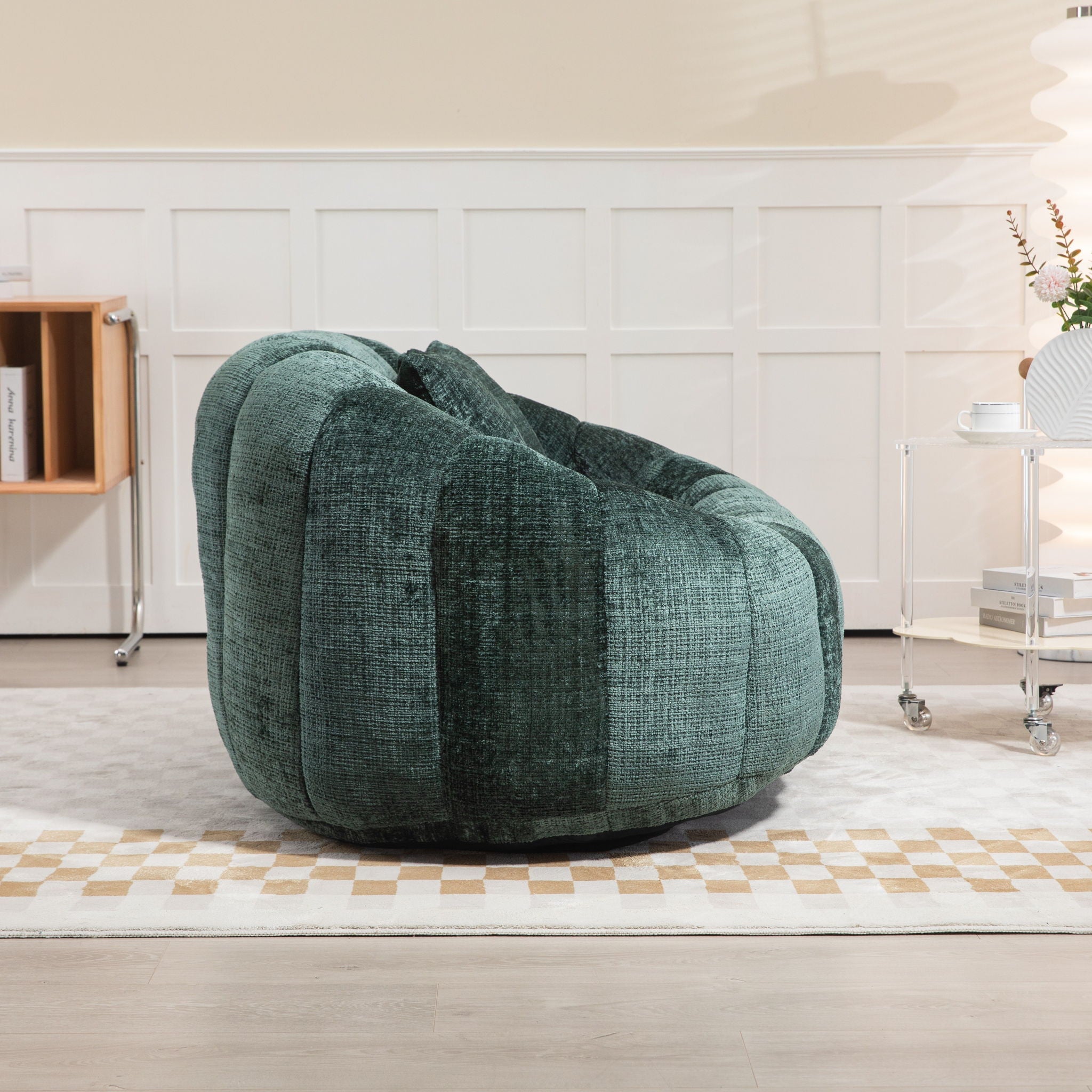 Bean Bag Lazy Sofa, Durable Comfort Lounger High Back Bean Bag Chair Couch