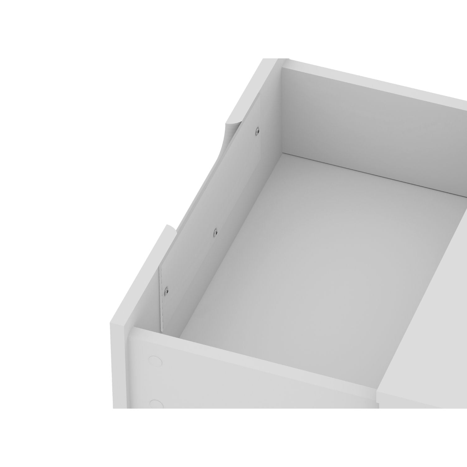 Rockefeller - Nightstand With 2 Drawers - White